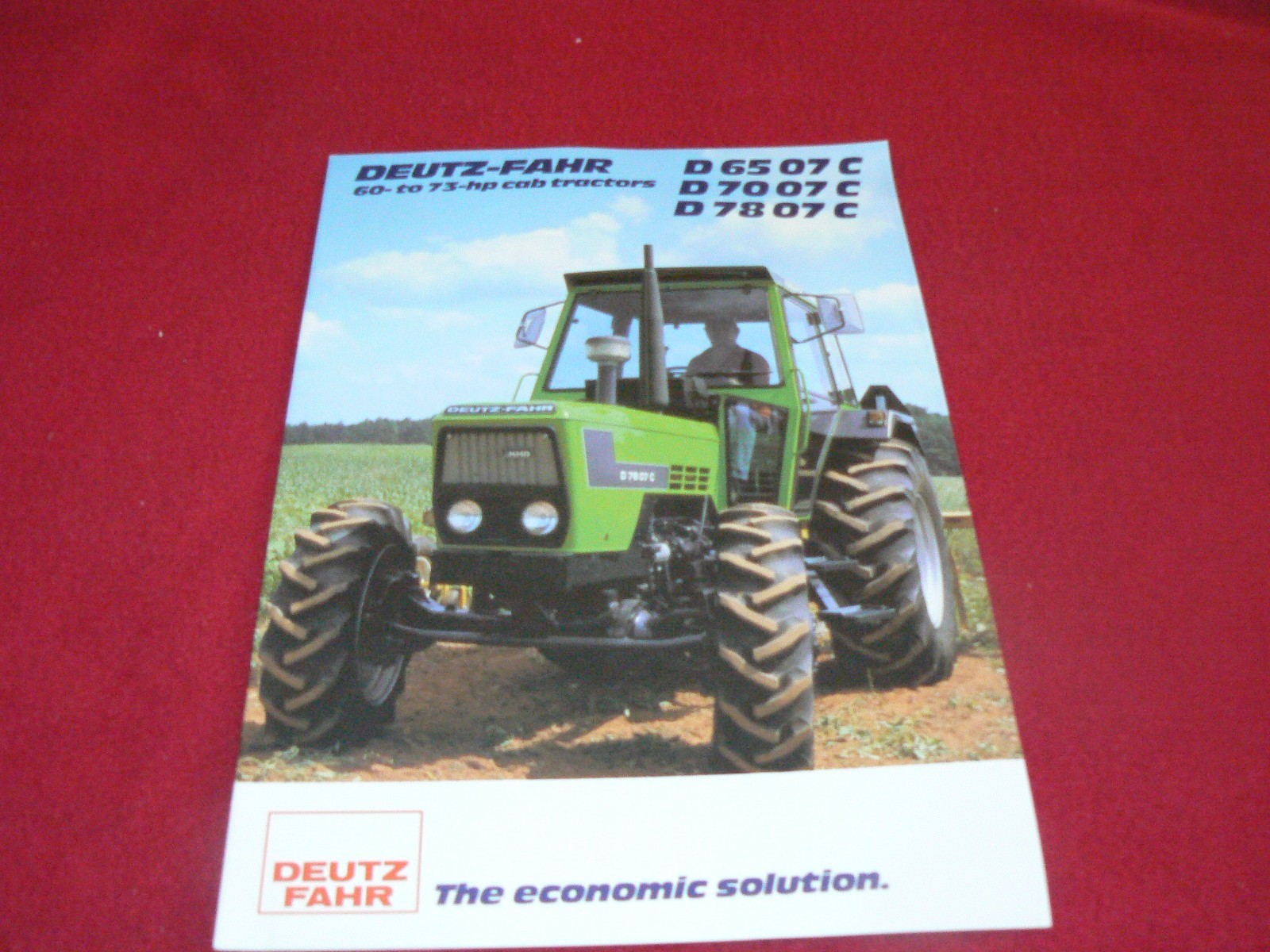 Deutz Fahr D 65 07 C D 70 07 C D 78 07 C Tractor Dealer&rsquo;s Brochure 91 377 12