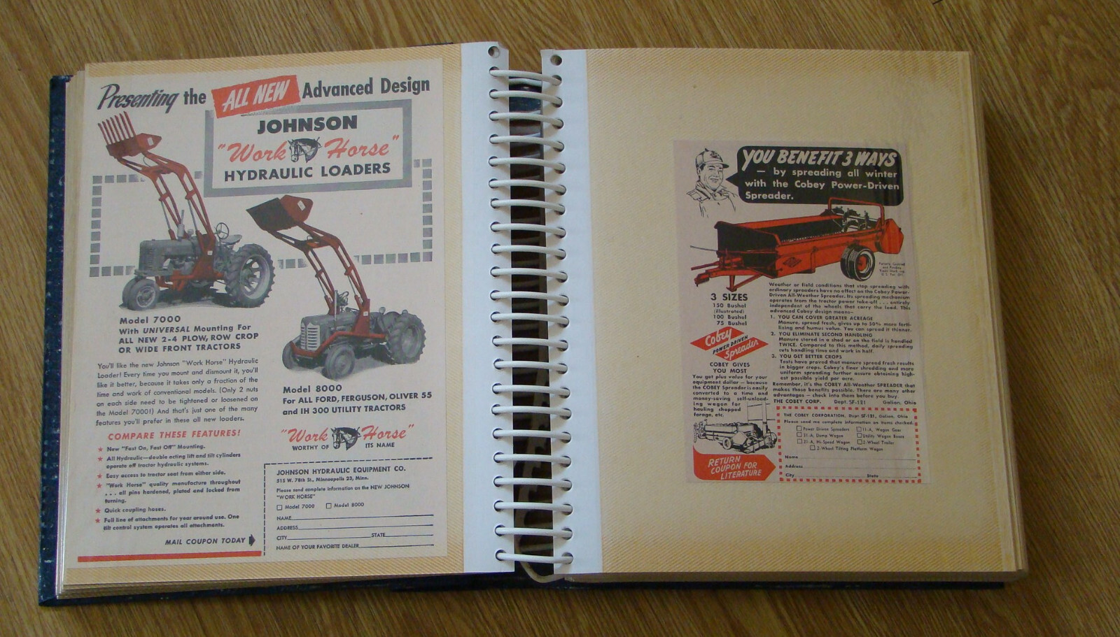 100+ Old 1950s 1960s Era Farm Implemeny & Machine Ads Gehl New Idea Pick +++