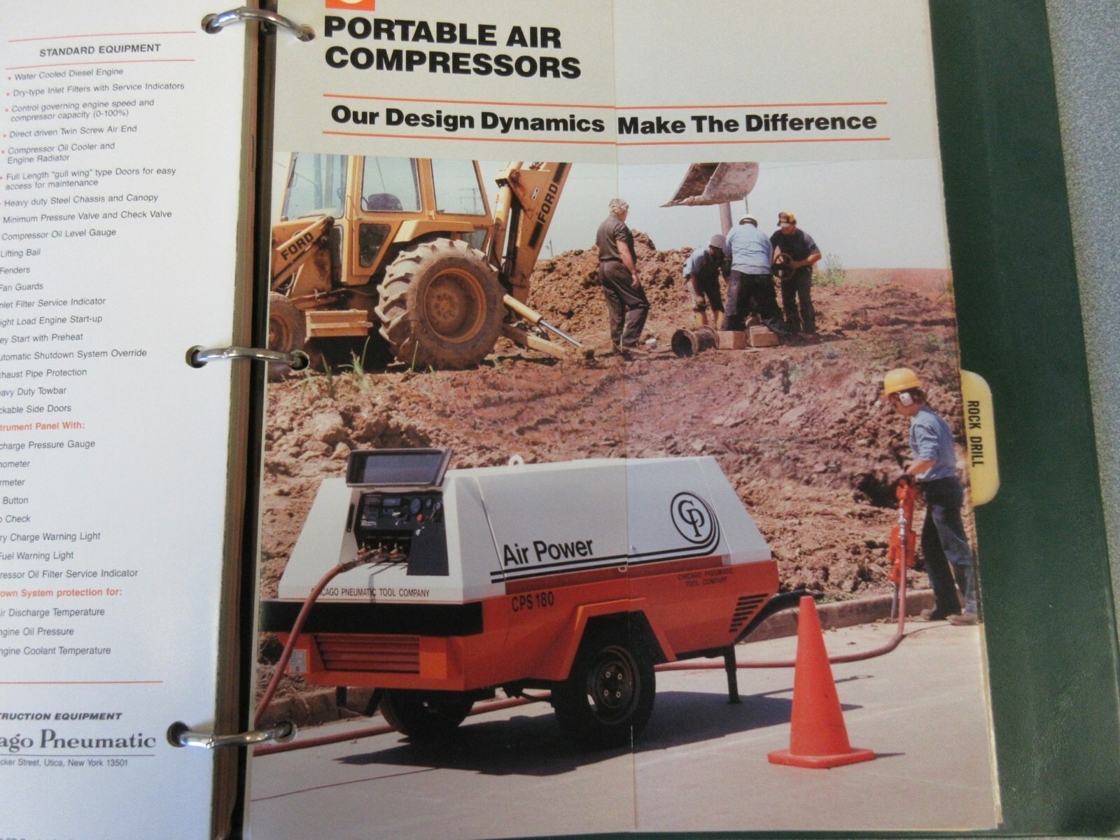 Chicago Pneumatic Portable Air Compressors Information