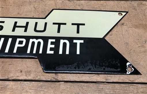 Cockshutt Farm Equipment Sign Porcelain Metal Advertising, Brantford Canada A