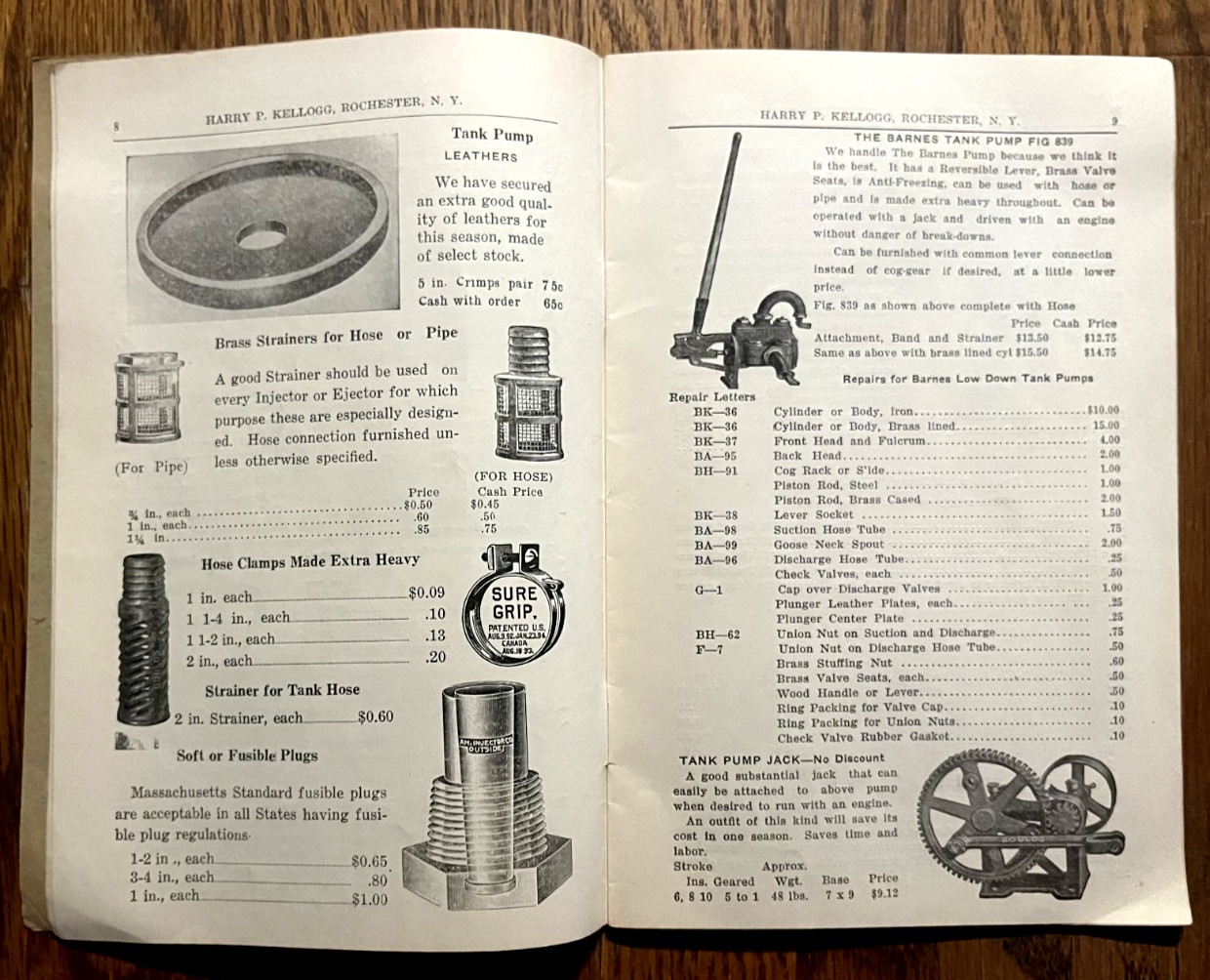 1922 Harry Kellogg Thresherman Mill & Contractors Supply catalog Rochester NY