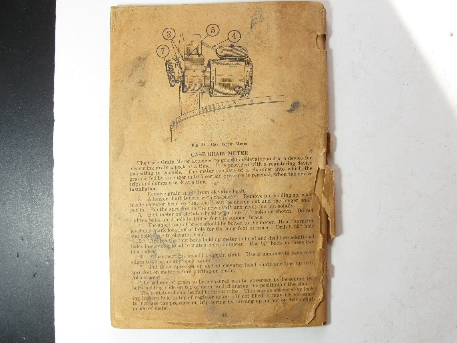 First Edition – Case Model H Combine Set up & Operating Instructions – #5403