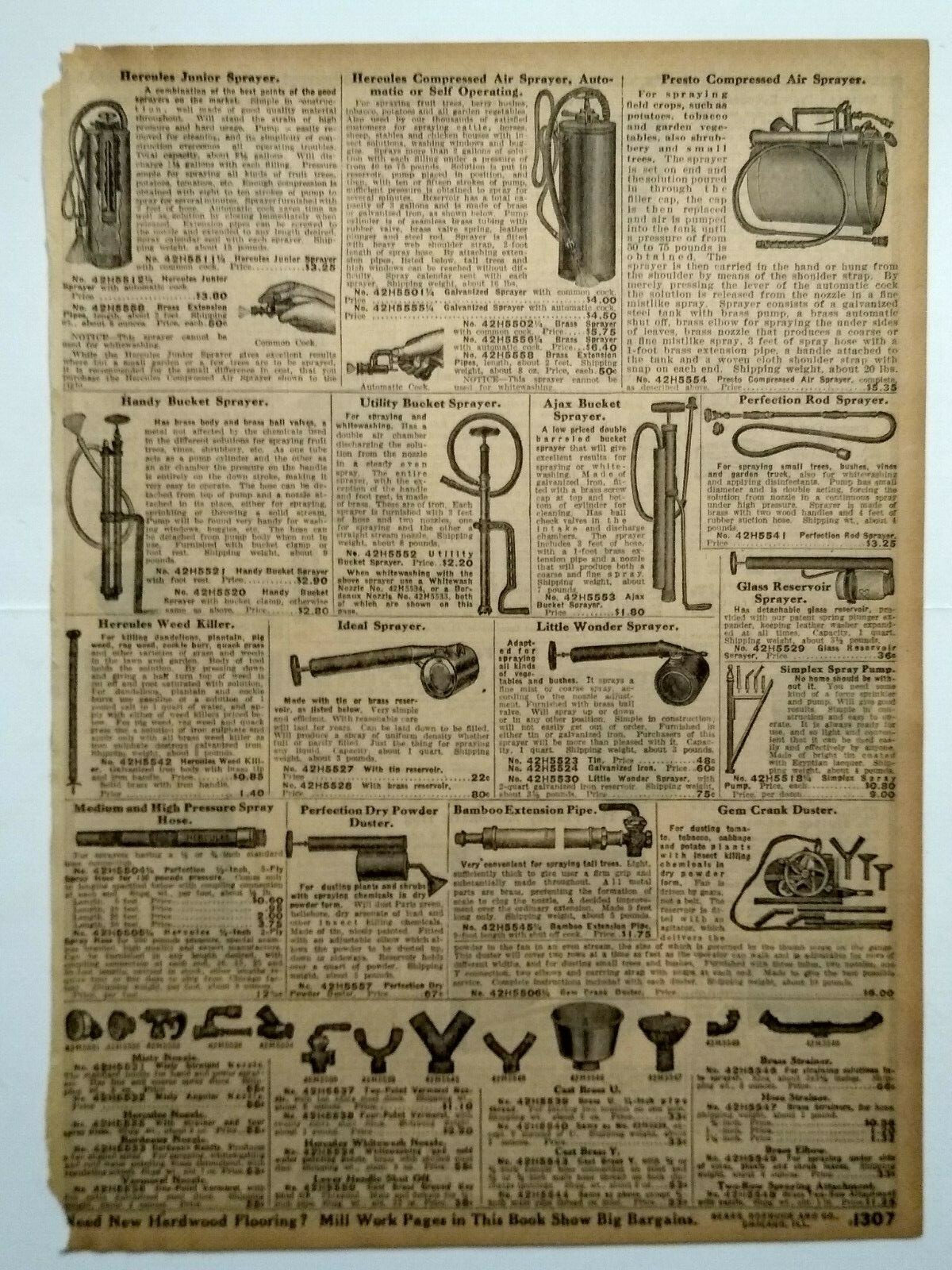 1917 Antique Feed Cooker Farm Machinery Art Sears Catalog Page Vintage Print Ad