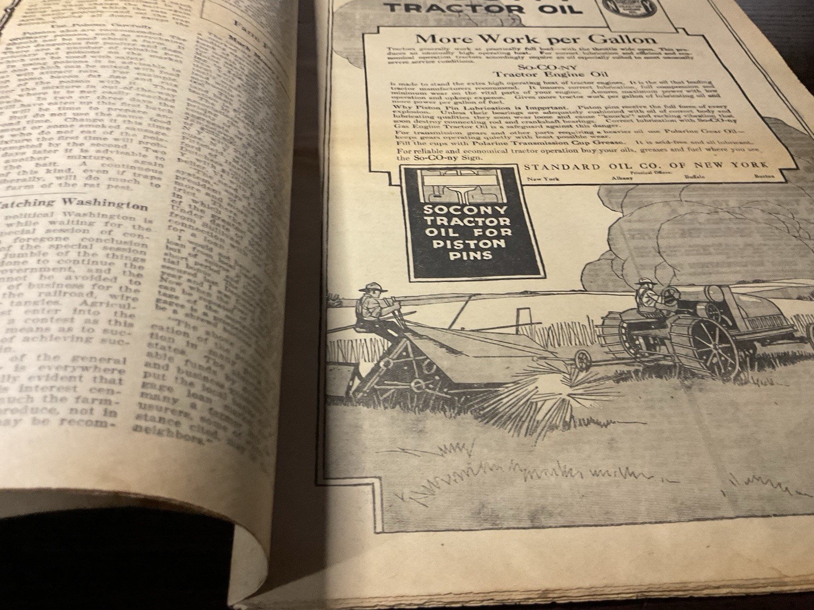 1919 New England Homestead Newspaper Farm Bureau Potato Harvest Tons Of Farm Ads