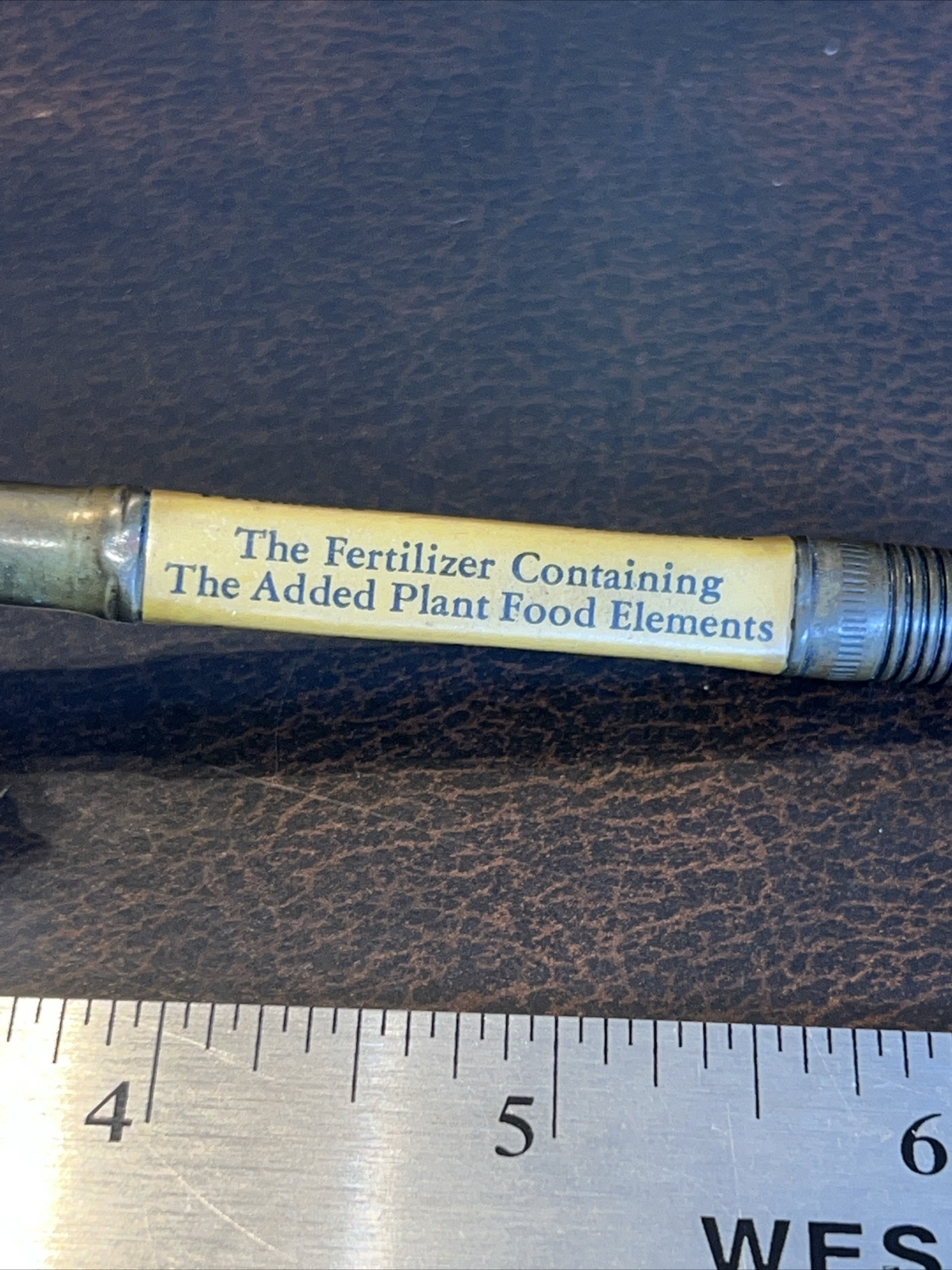 Vintage Early Farm Bullet Pencil Farmrite Central Chemical Hagerstown Md
