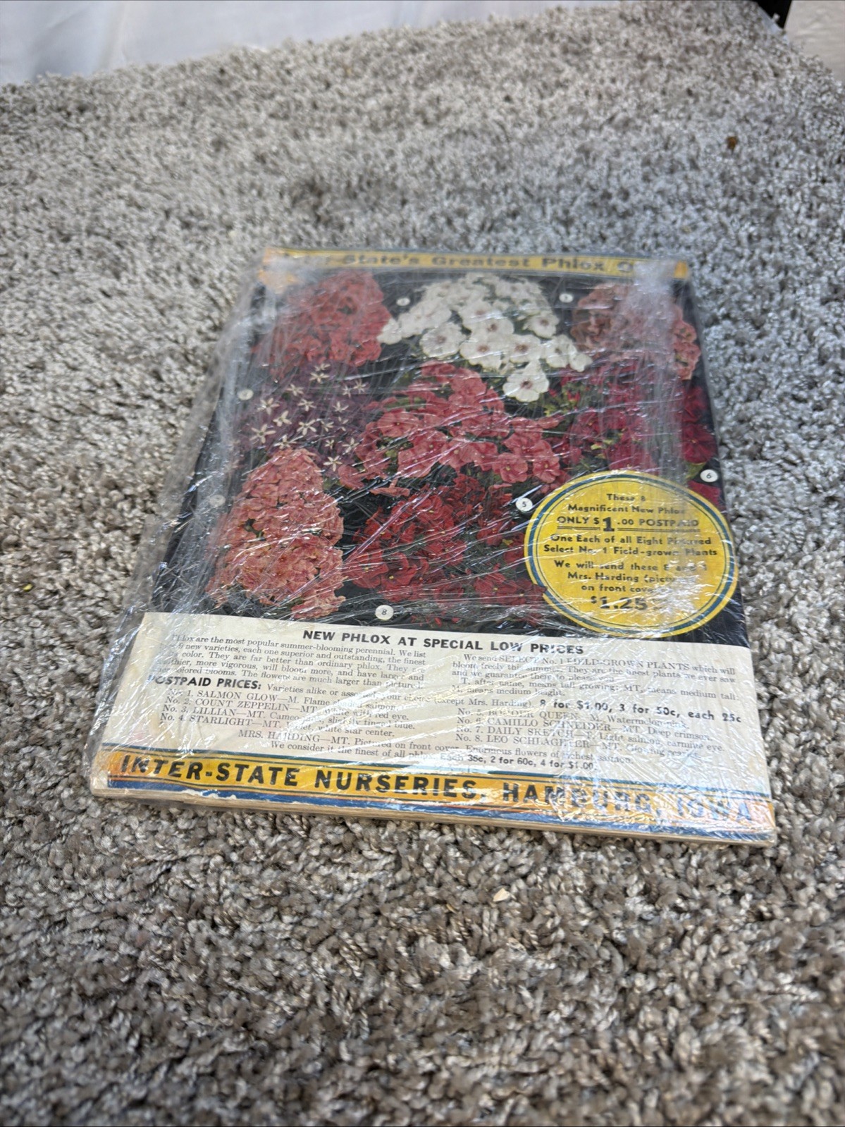1938 Inter-State Nurseries Catalog 28 Color Pages Fruits Flowers Vegetables OHIO