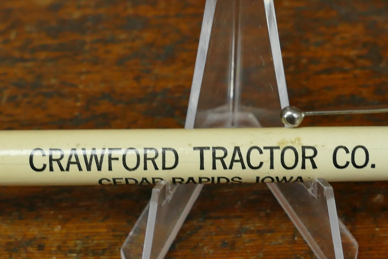 Vintage 1940s/1950s Crawford Tractor Co. Mechanical Pencil – Cedar Rapids, Iowa