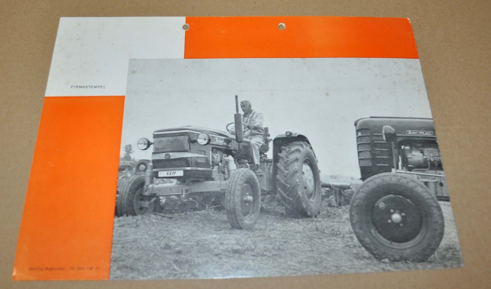 Zetor 5511 Tractor Specification Brochure Prospekt DK