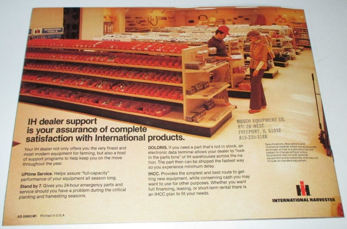 *IH International 7100 7200 Shovel Press Grain Drills Sales Brochure Literature