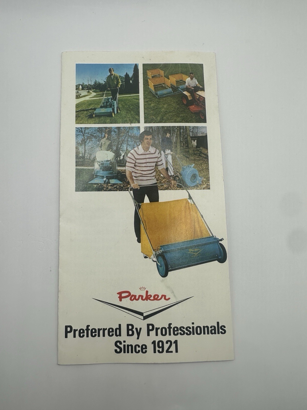 Vintage Parker Lawn Care Equipment Sales Brochure Lawn Tractor Lawn Mower Manual