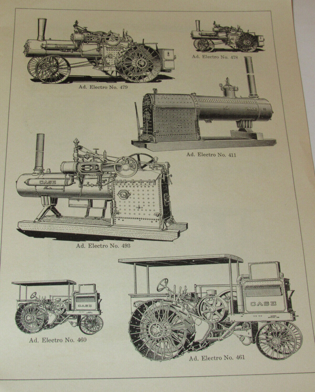 1914 JI CASE DEALER CONTEST BOOKLET! ELECTROTYPE CATALOG! TRACTORS/CARS/THRESHER