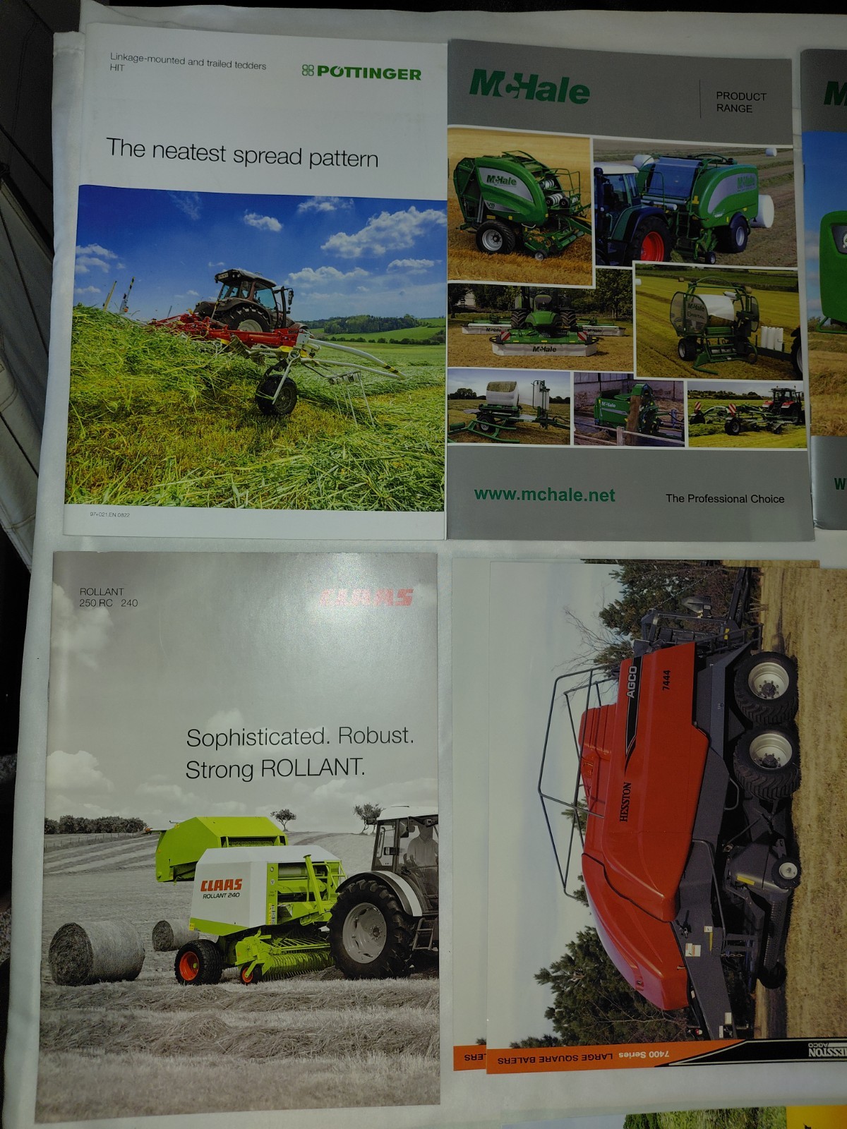Lot Of 80+ Modern (Year 2000+) Farm Equipment, Tractor, Combine Brochures