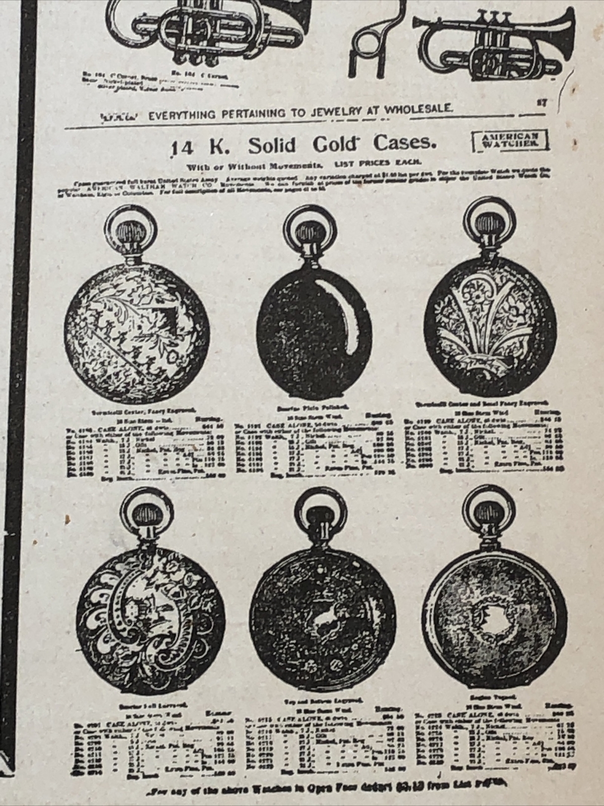 Antique 1901 Jewelry Watch Diamonds Clock Store Pocket Print NY Picture Guide Ad
