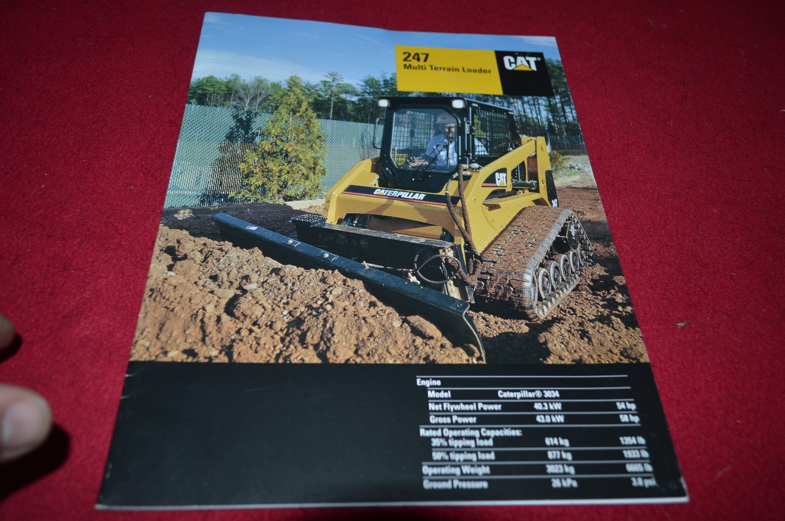 Caterpillar 247 Multi Terrain Skid Steer Loader Dealer&rsquo;s Brochure DCPA8