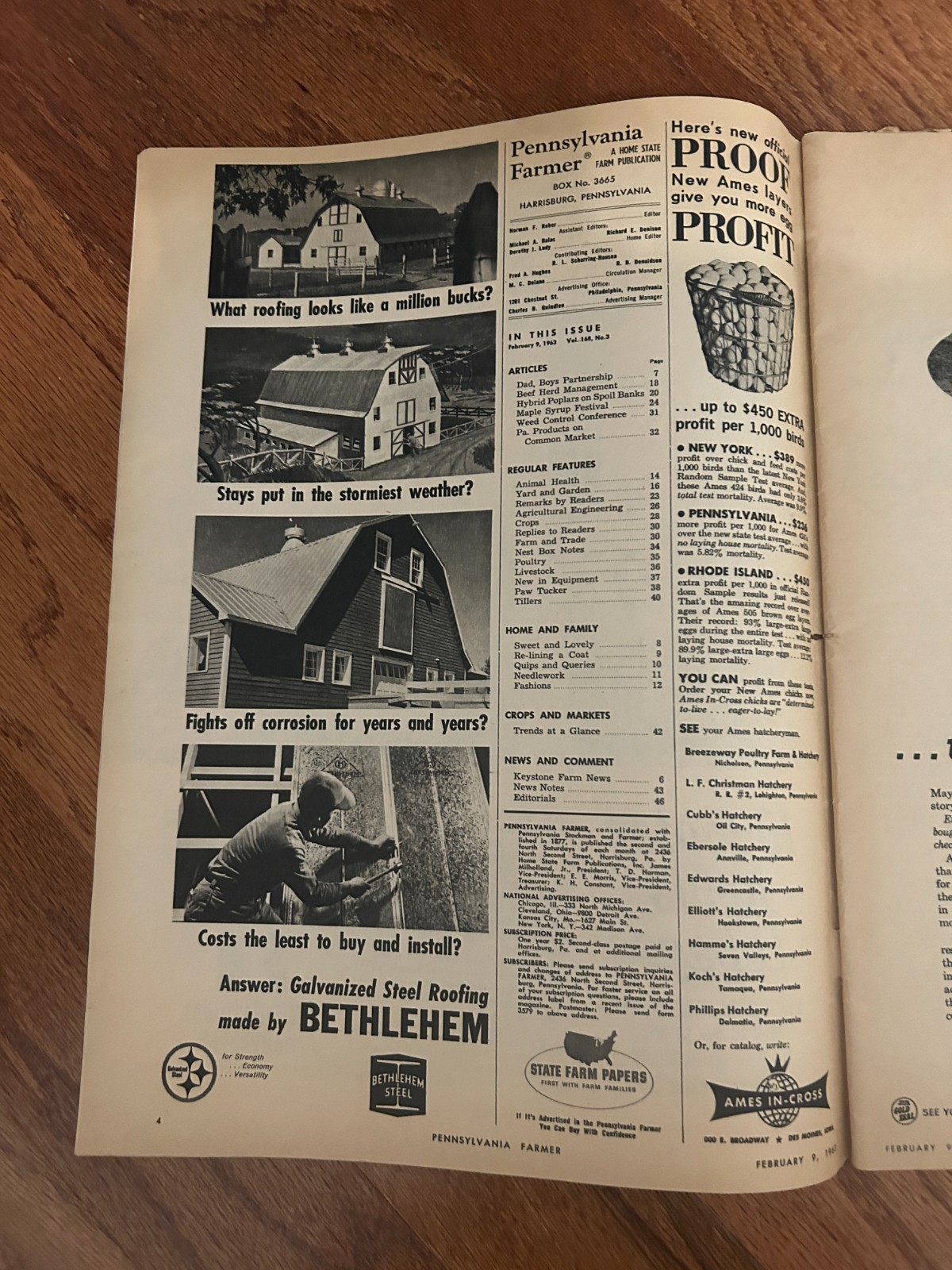 (5) Vintage {1962-1963} « PENNSYLVANIA FARMER » {Harrisburg} Magazine Lot, RARE!