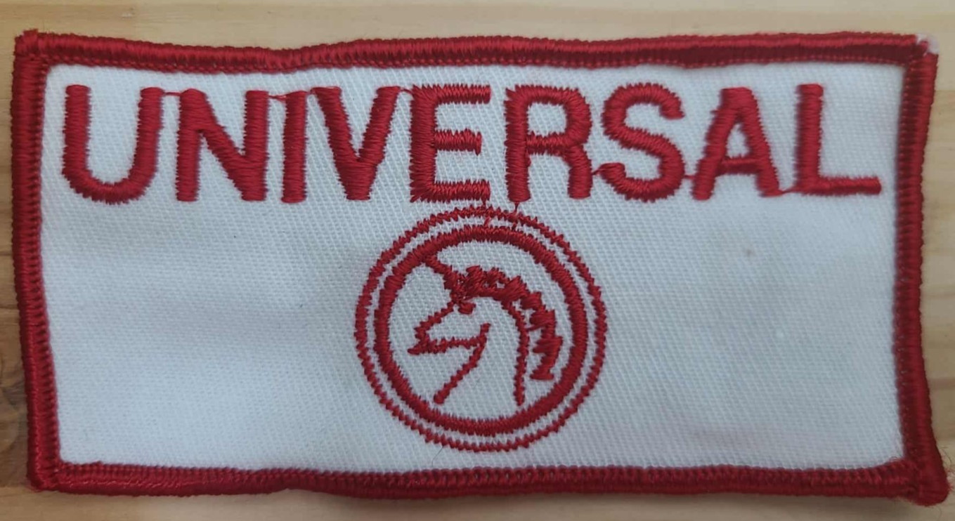 Vintage Universal Patch Red White Vintage Iron On Embroidered Logo Badge Emblem