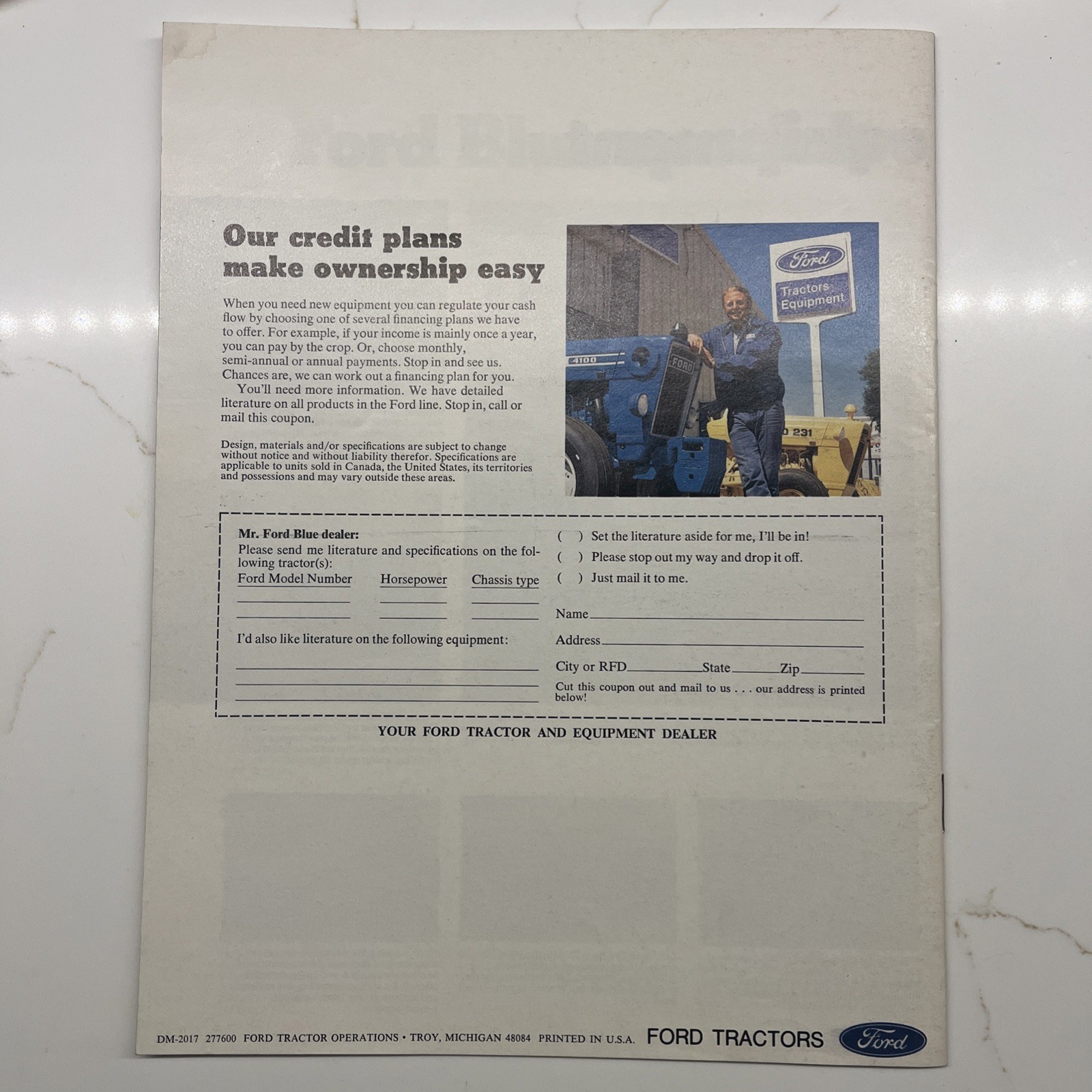 Look at Ford Blue Now! Better Ideas Up and Down the Line Brochure 1980’s