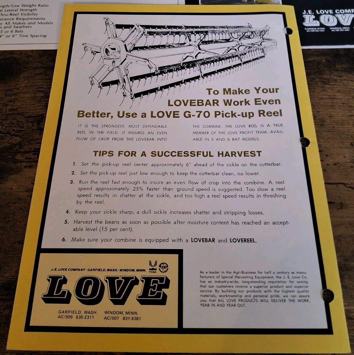 J.E. Love Company Lovebar And Love BeanSharks Brochures And Price List