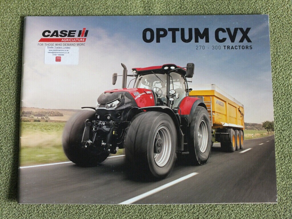 CASE IH OPTUM CVX Tractors Farm Agricultural Equipment Brochure Prospekt 2015