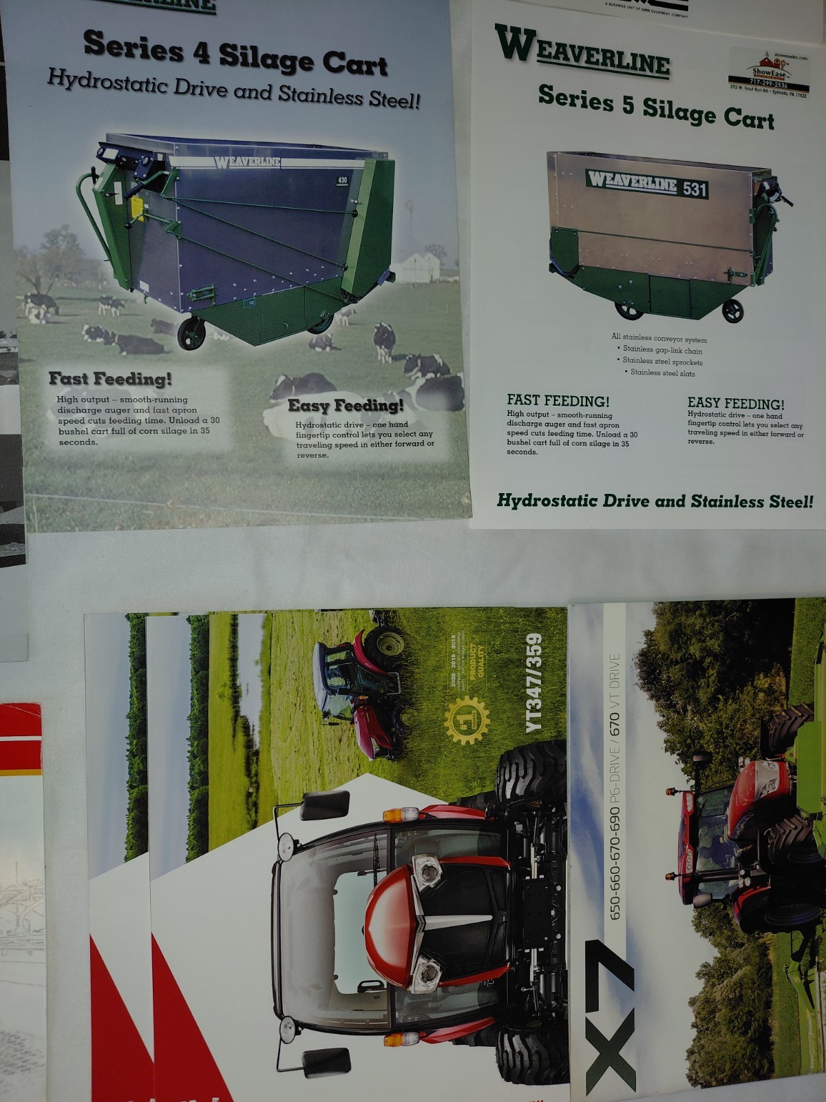 Lot Of 80+ Modern (Year 2000+) Farm Equipment, Tractor, Combine Brochures