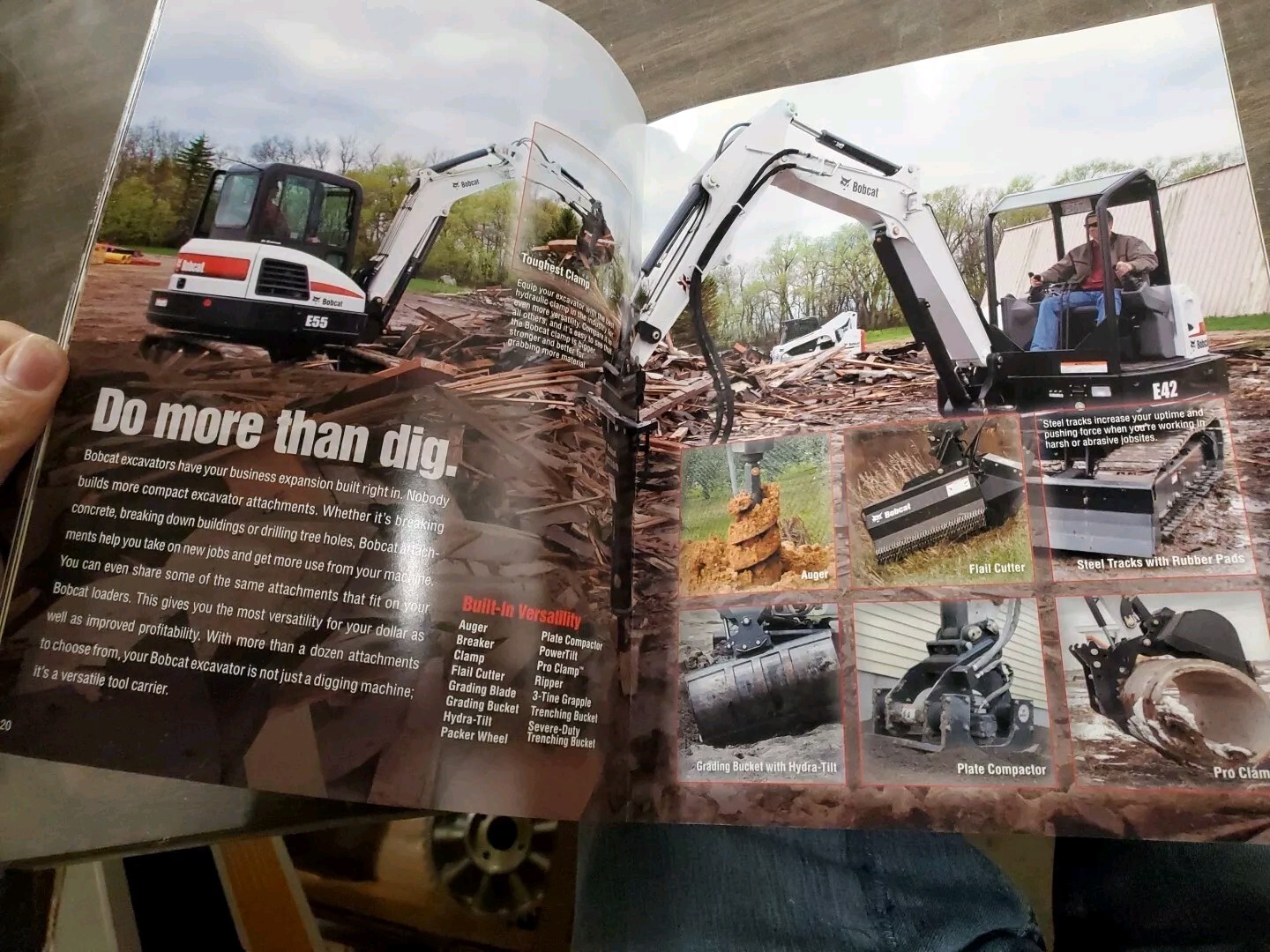 Factory Dealership Specs Brochures Bobcat Compact Excavator E85 E63 E55 & More