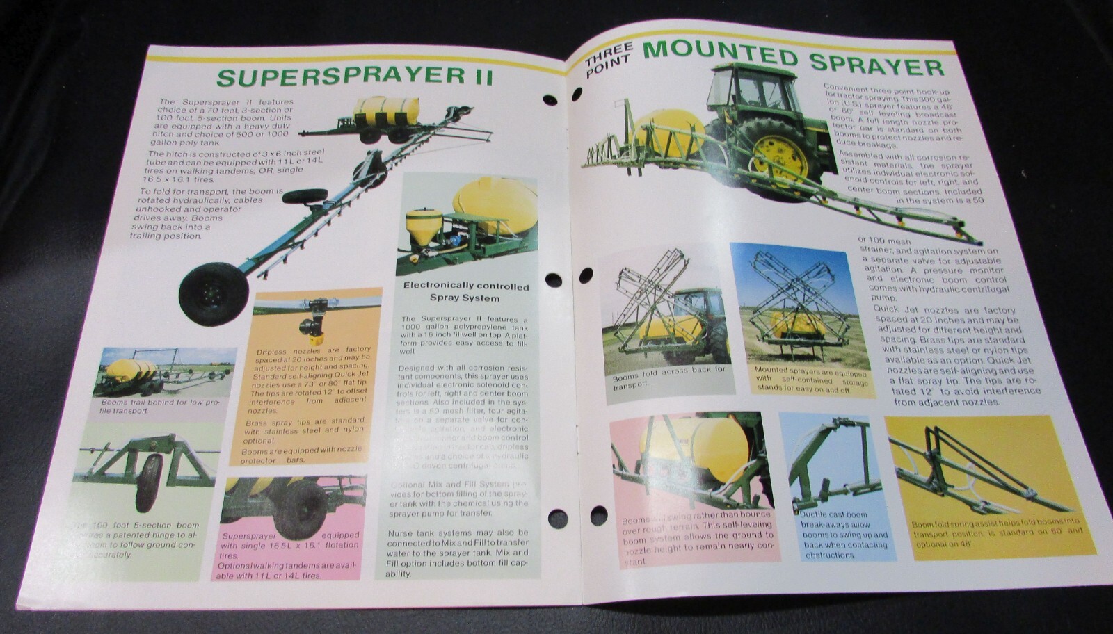 New Vintage 1988 Summers Mfg. Farm Field Sprayers 6 page 8×11 Brochure
