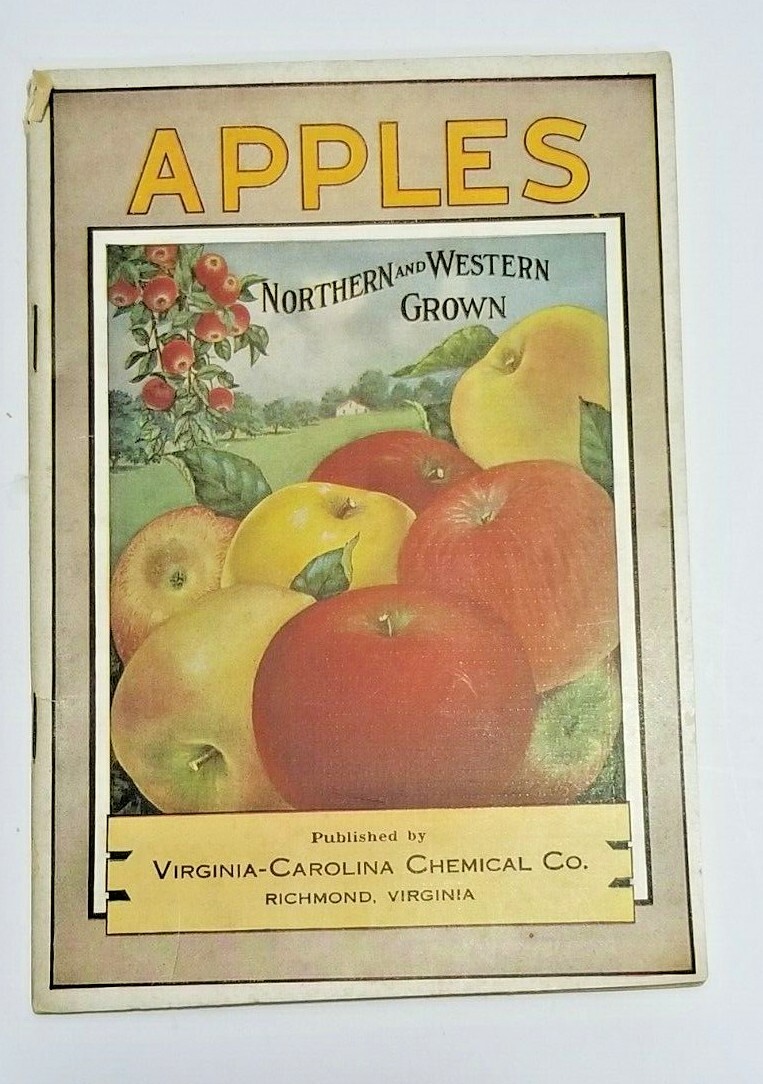 Vintage 1921 Advertising Pamphlet APPLE GROWING Virginia Carolina Fertilizer