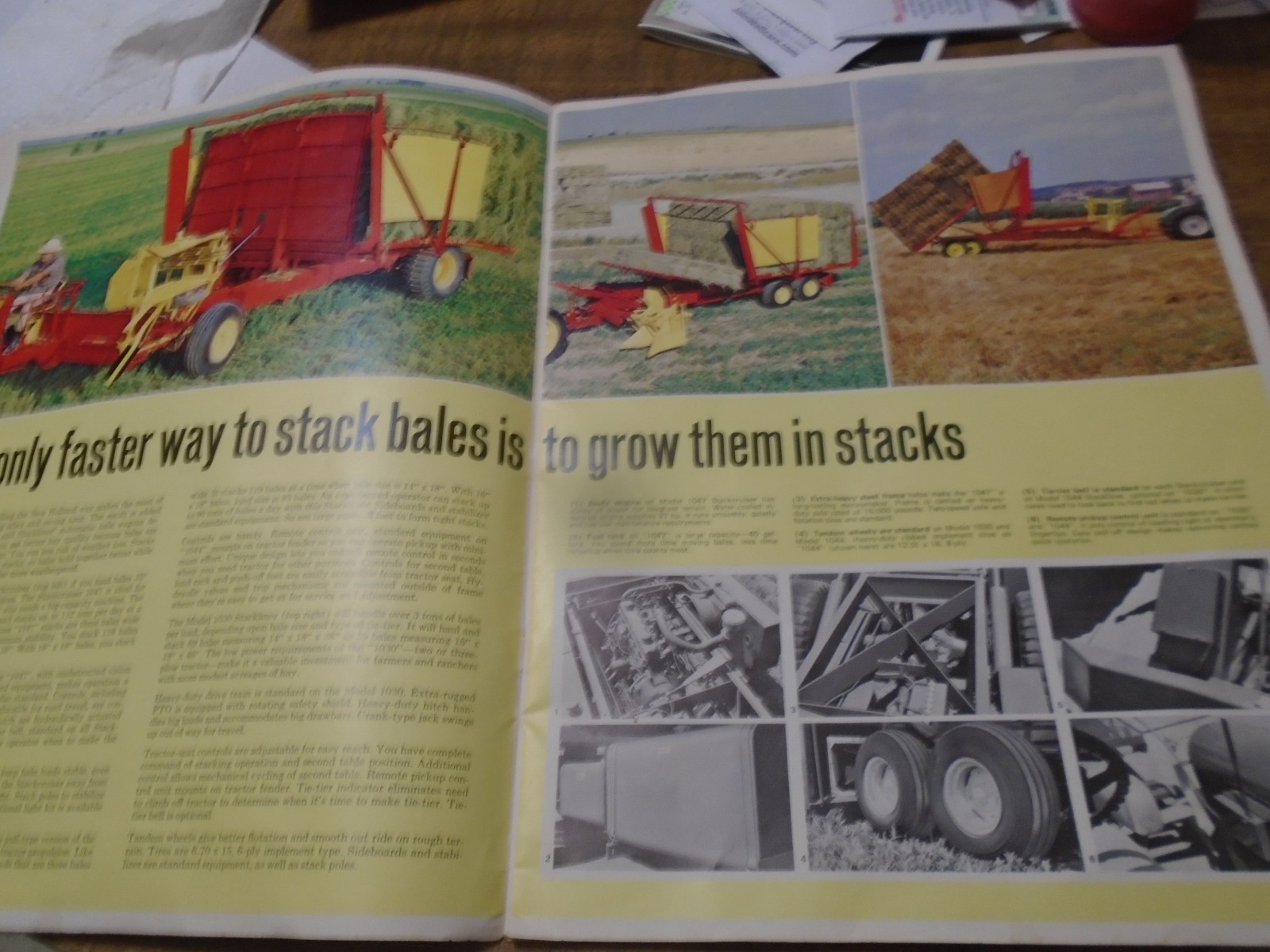 Vintage 1968 Sperry Rand New Holland Farmers Choice Baler Sales Brochure Mowers