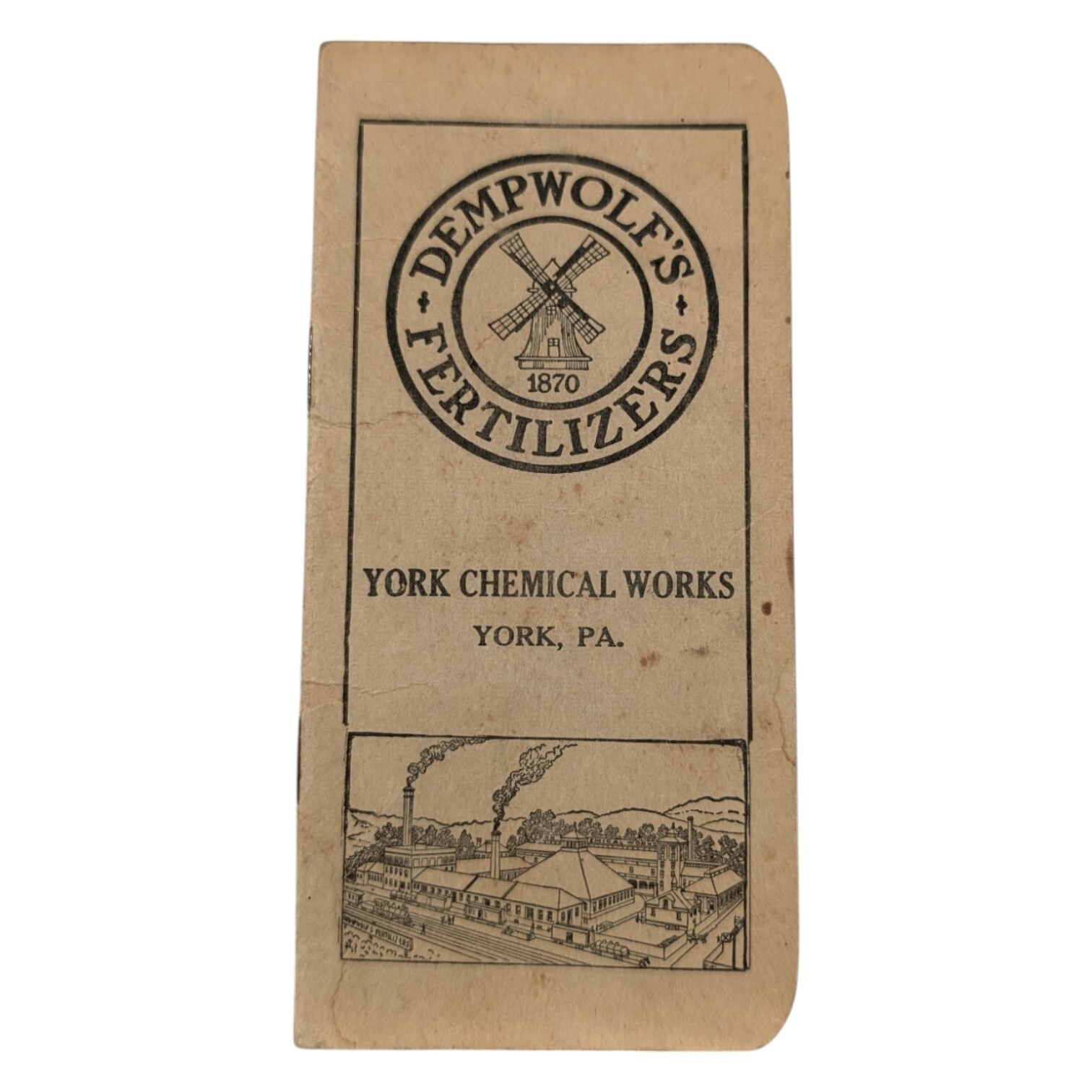1940 DEMPWOLF&rsquo;S FERTILIZERS – York Chemical Works – BOOKLET – PA