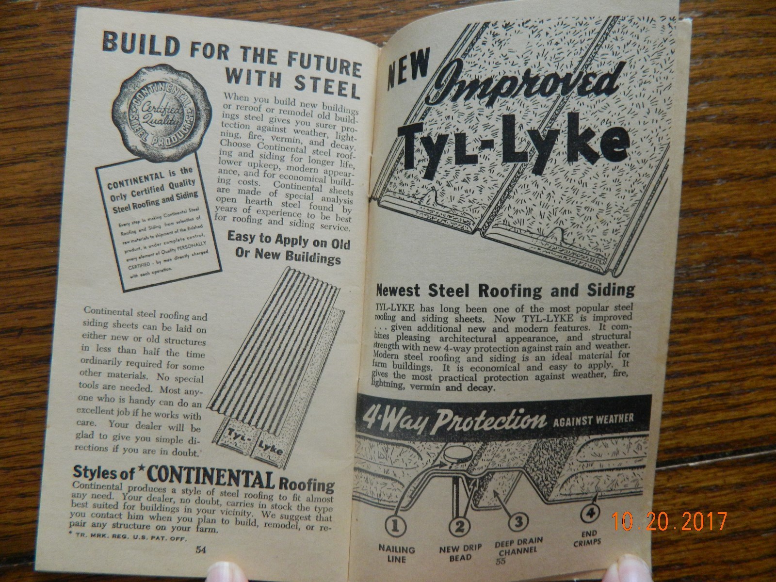 CONTINENTAL STEEL 1952 FARM RECORD BOOK ALVIN KRELL CO.SPRINGFIELD,ILLINOIS