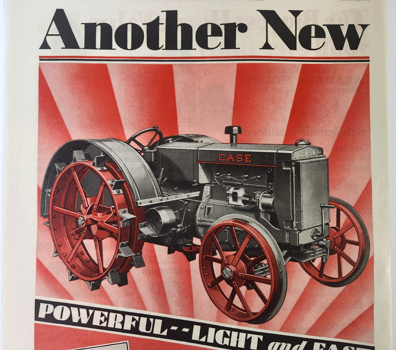 Model C Farm Farming Tractor Case 2 Page Vintage 1930 Ad Magazine Print