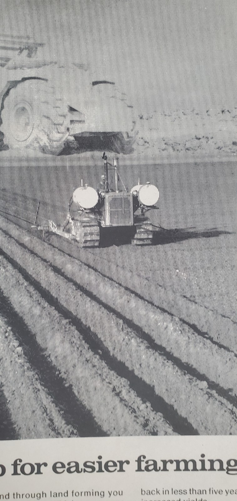 Caterpillar 1973 Magazine Print Advertisement Shaping up for easier farming