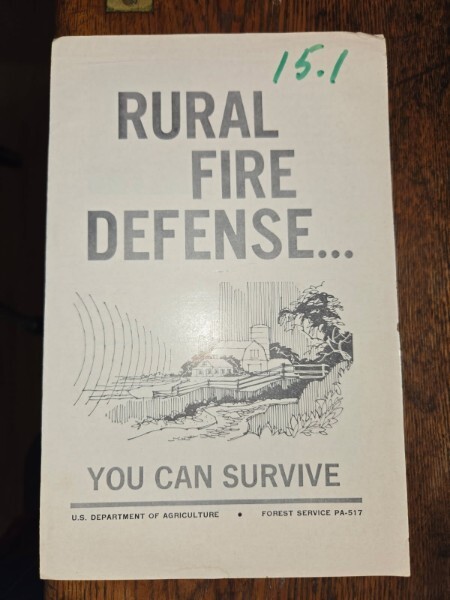 USDA Forest Service Bulletin : Rural Fire Defense