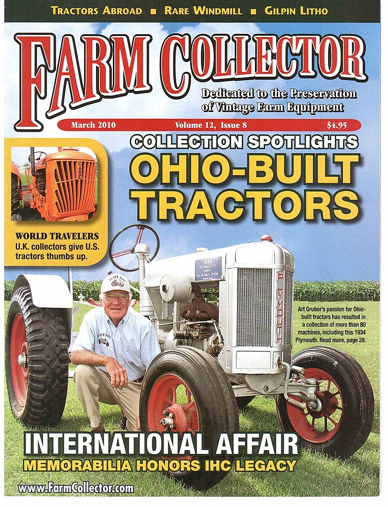 Ohio built tractor Plymouth Silver King, Chaff Cutter, Farm Salesman 1900