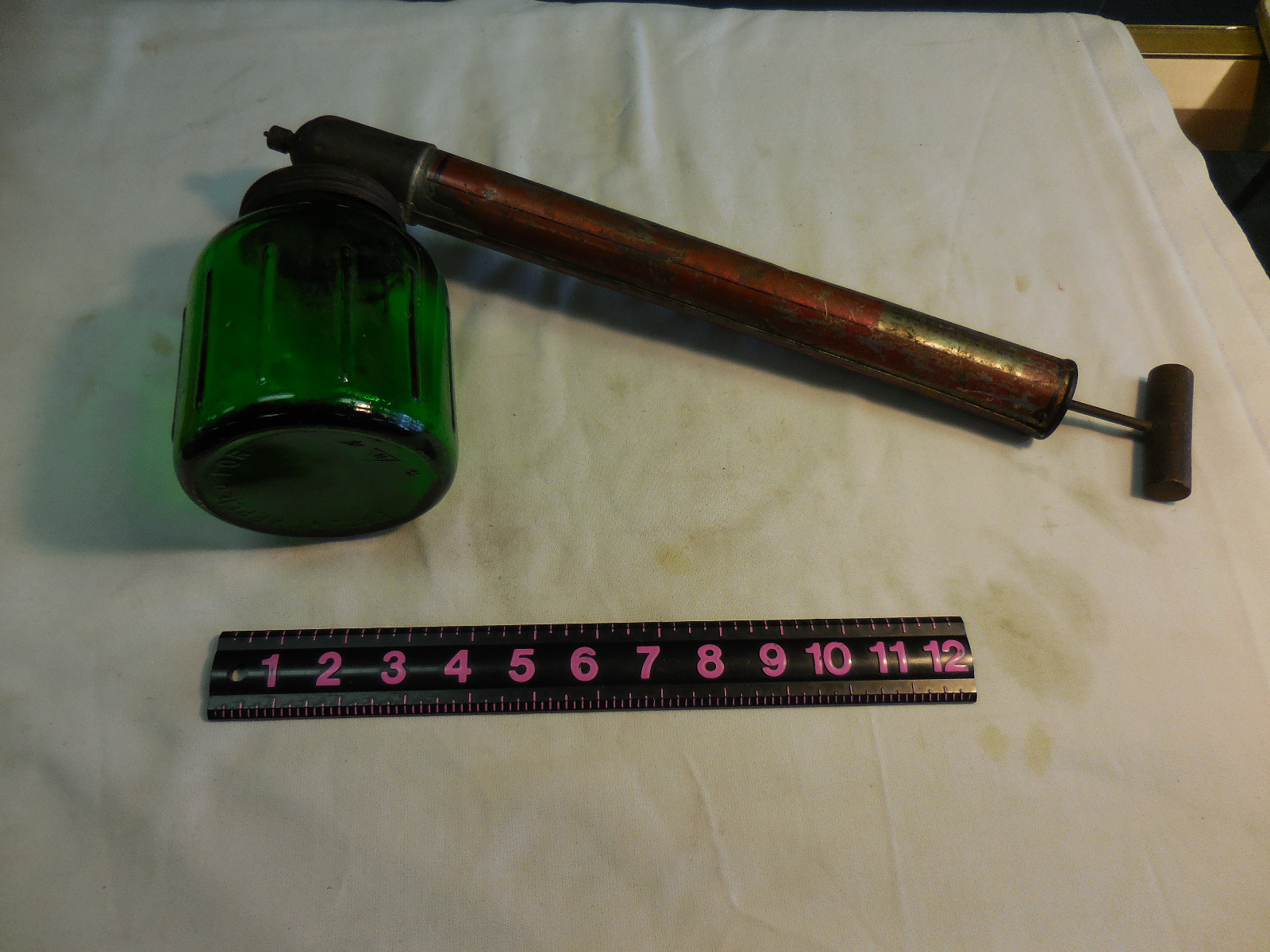 Vintage Brown&rsquo;s ? All Purpose Sprayer/Bug Sprayer w/Green Glass-WORKS