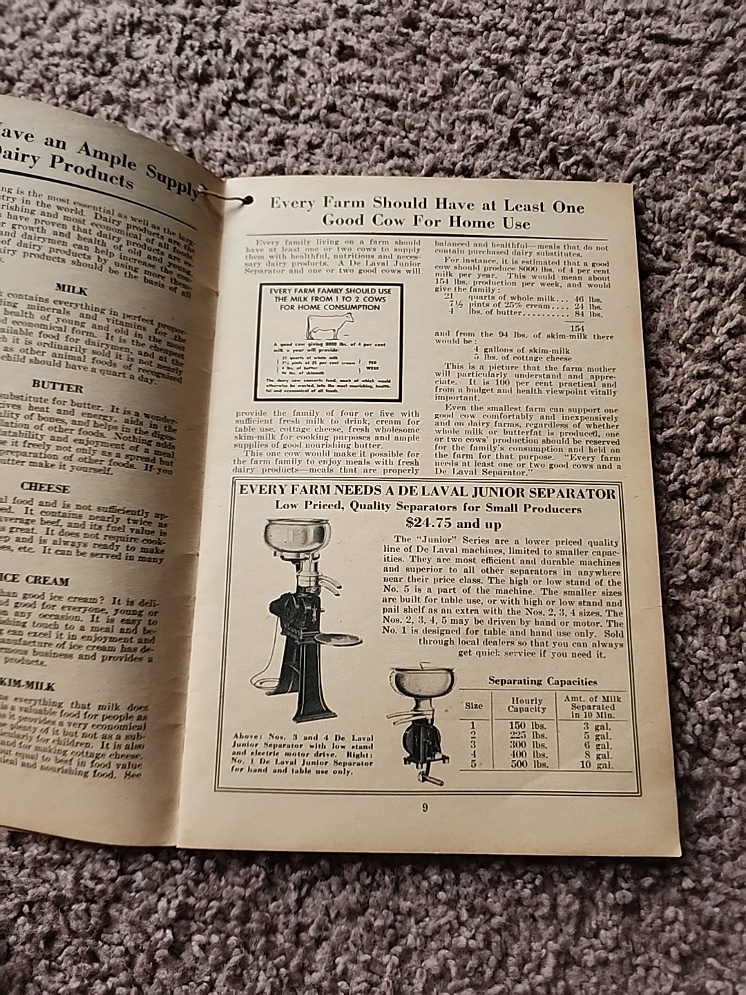 De Laval Handy Reference Yearbook 1941 A. L. Danek SILVER LAKE MINN.