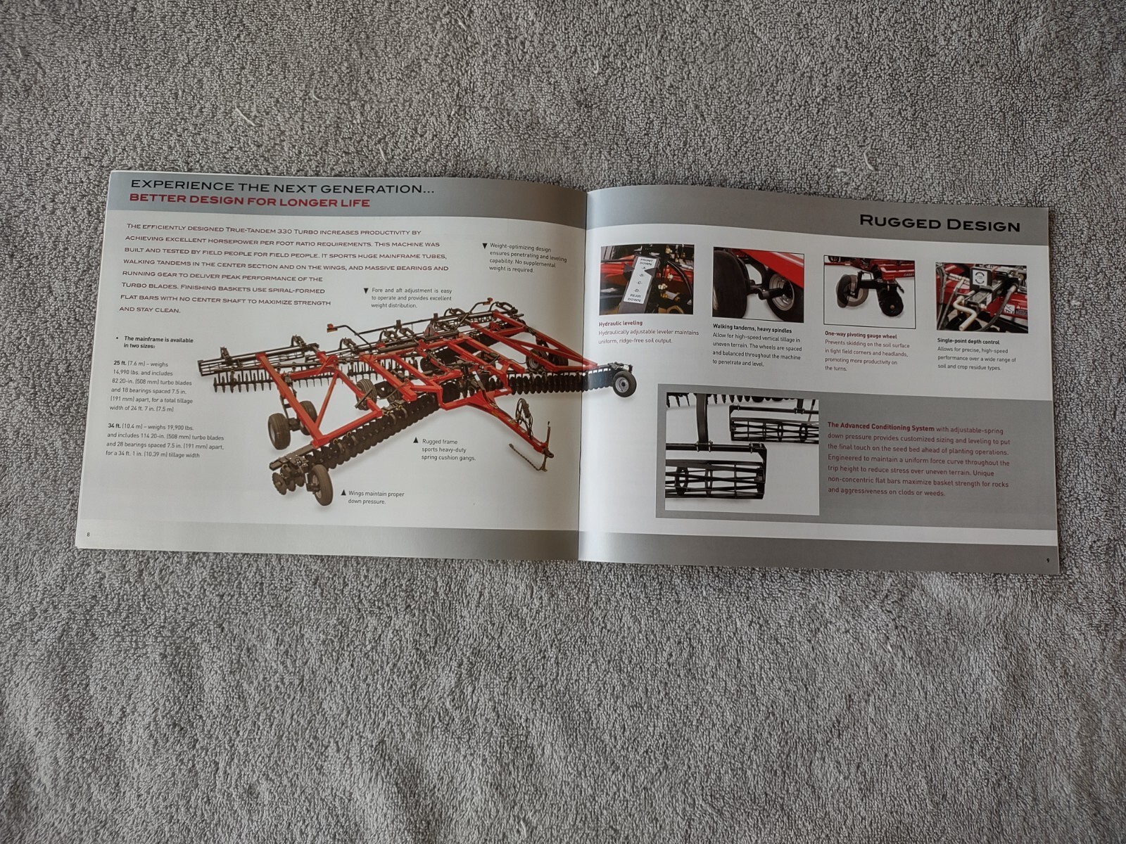 Case IH P/T Crumbler True-Tandem 330 Turbo Sales Brochures. Lot Of 12. 2004,2008