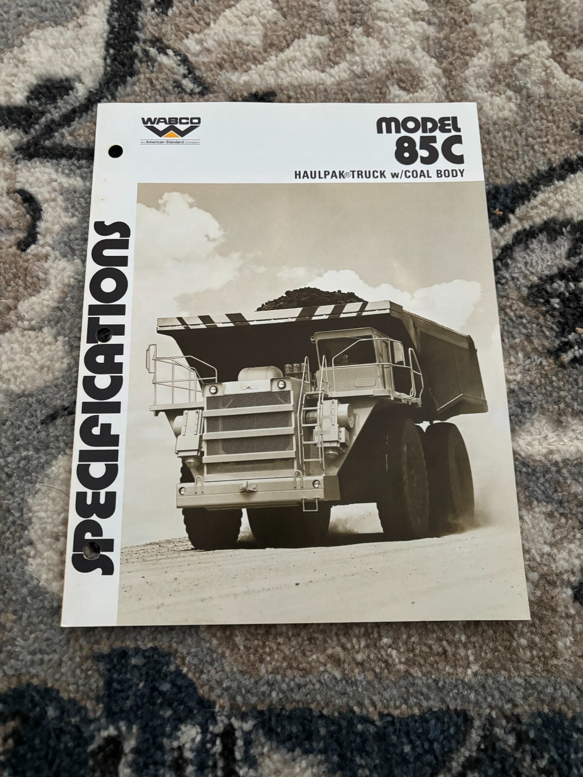 Wabco 85C Haulpak Truck W/Coal Body Brochure FCCA24