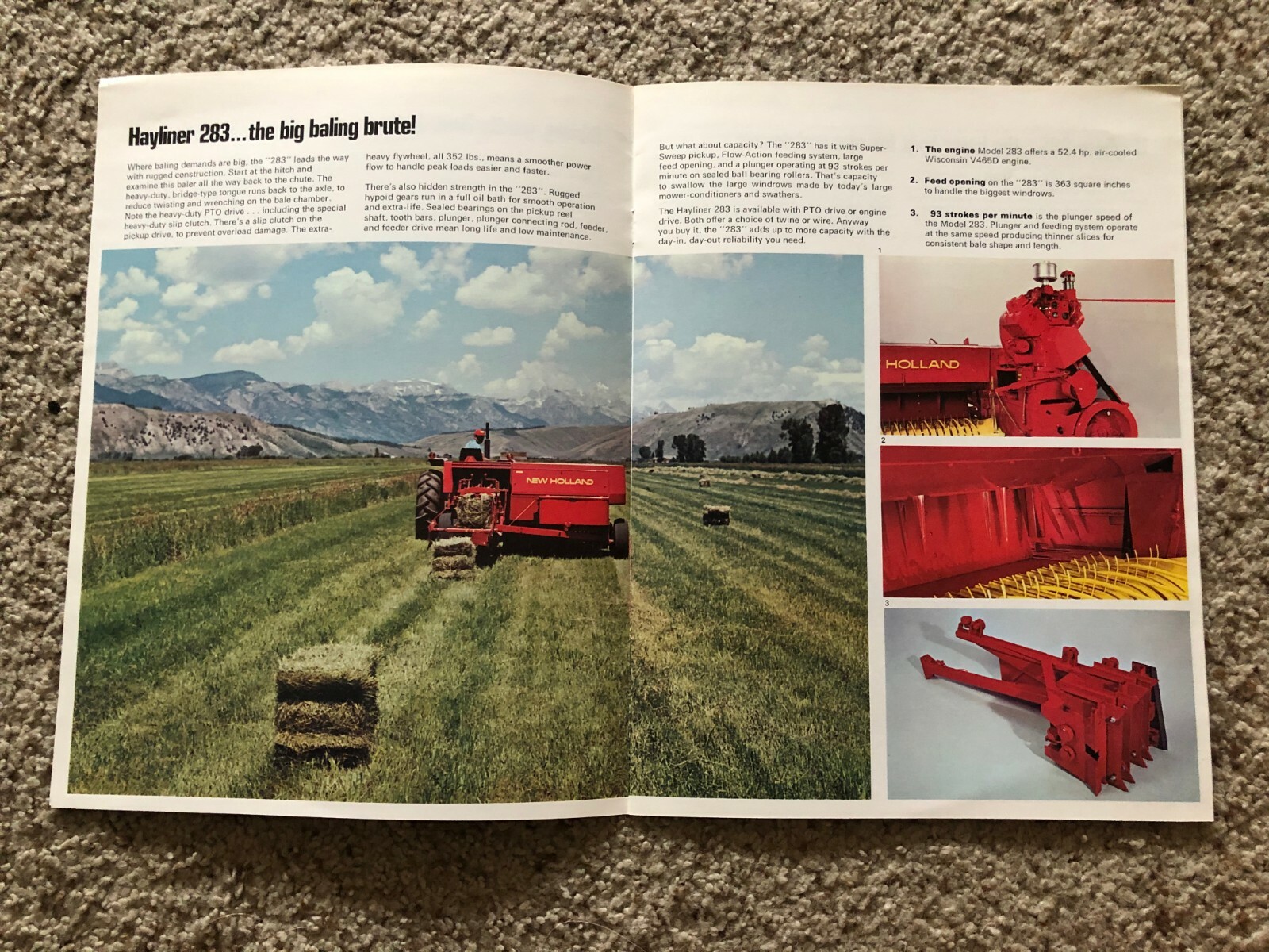 1977 Sperry New Holland 16 X 18 Balers, original sales literature