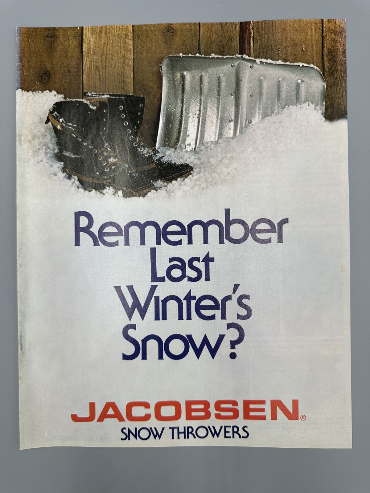 1980 JACOBSEN SNOW THROWERS Blowers IMPERIAL Super Blitz Advertising Brochure
