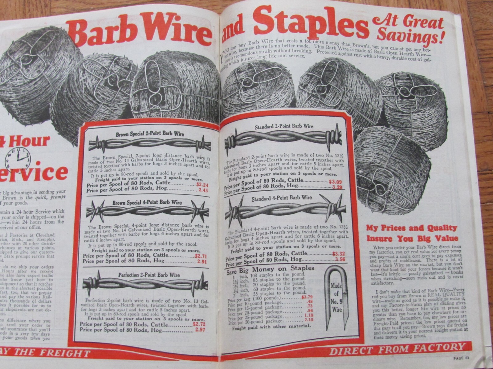 Jim Brown&rsquo;s 1928 Bargain Book Brown Fence Wire Co Cleveland Catalog