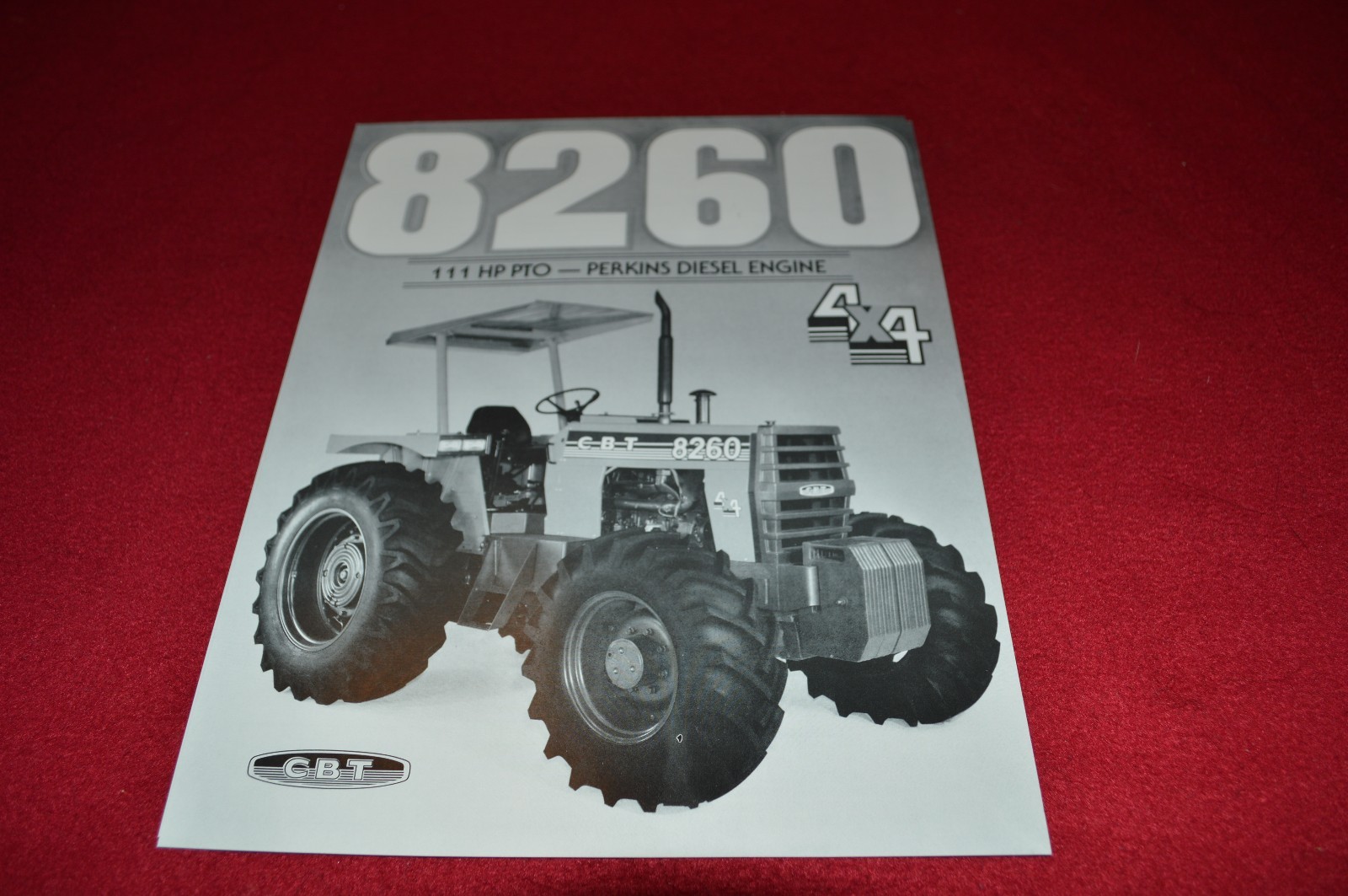 CBT C B T 8260 Tractor Perkins Engine Dealers Brochure LCOH