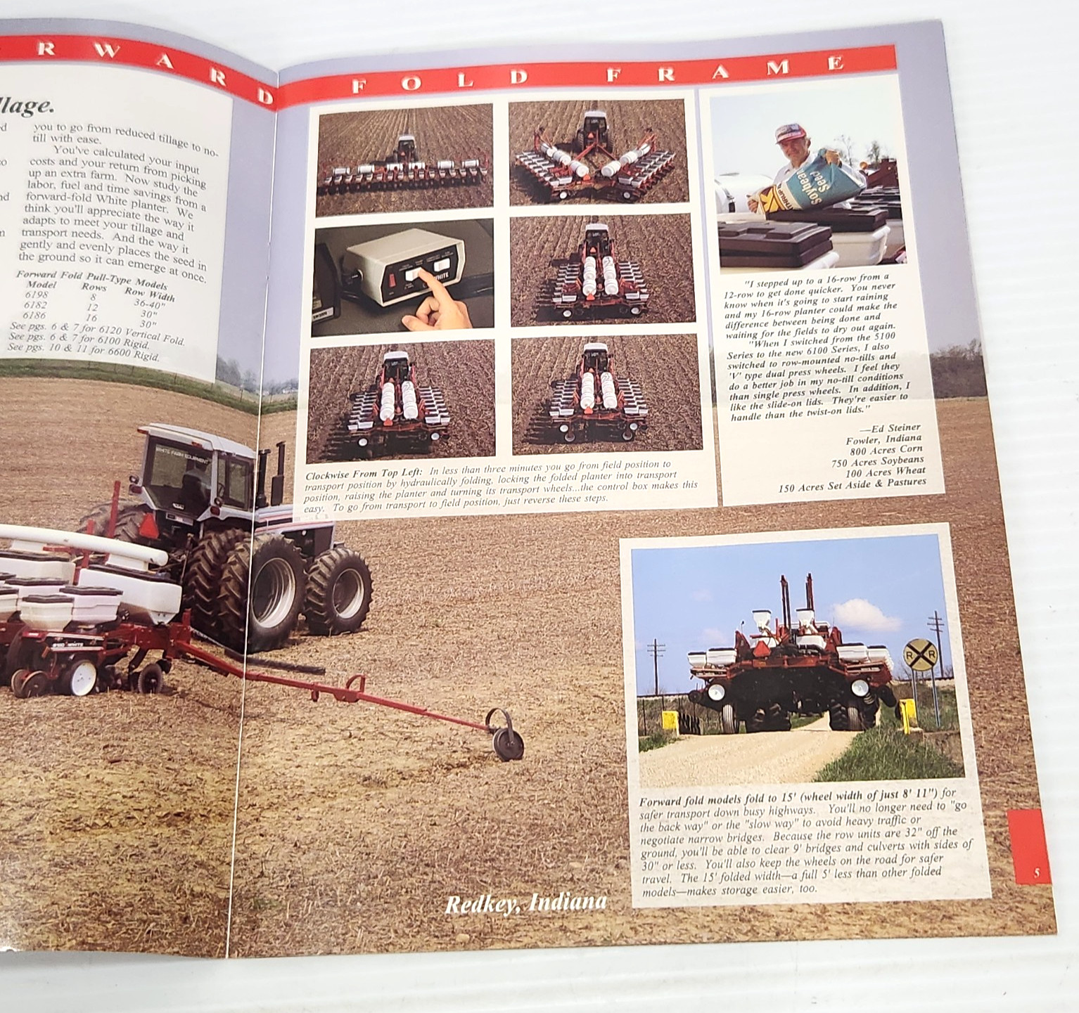 1993 White 6000 Series Planters Dealer Advertising Sales Brochure Ad 24 pages
