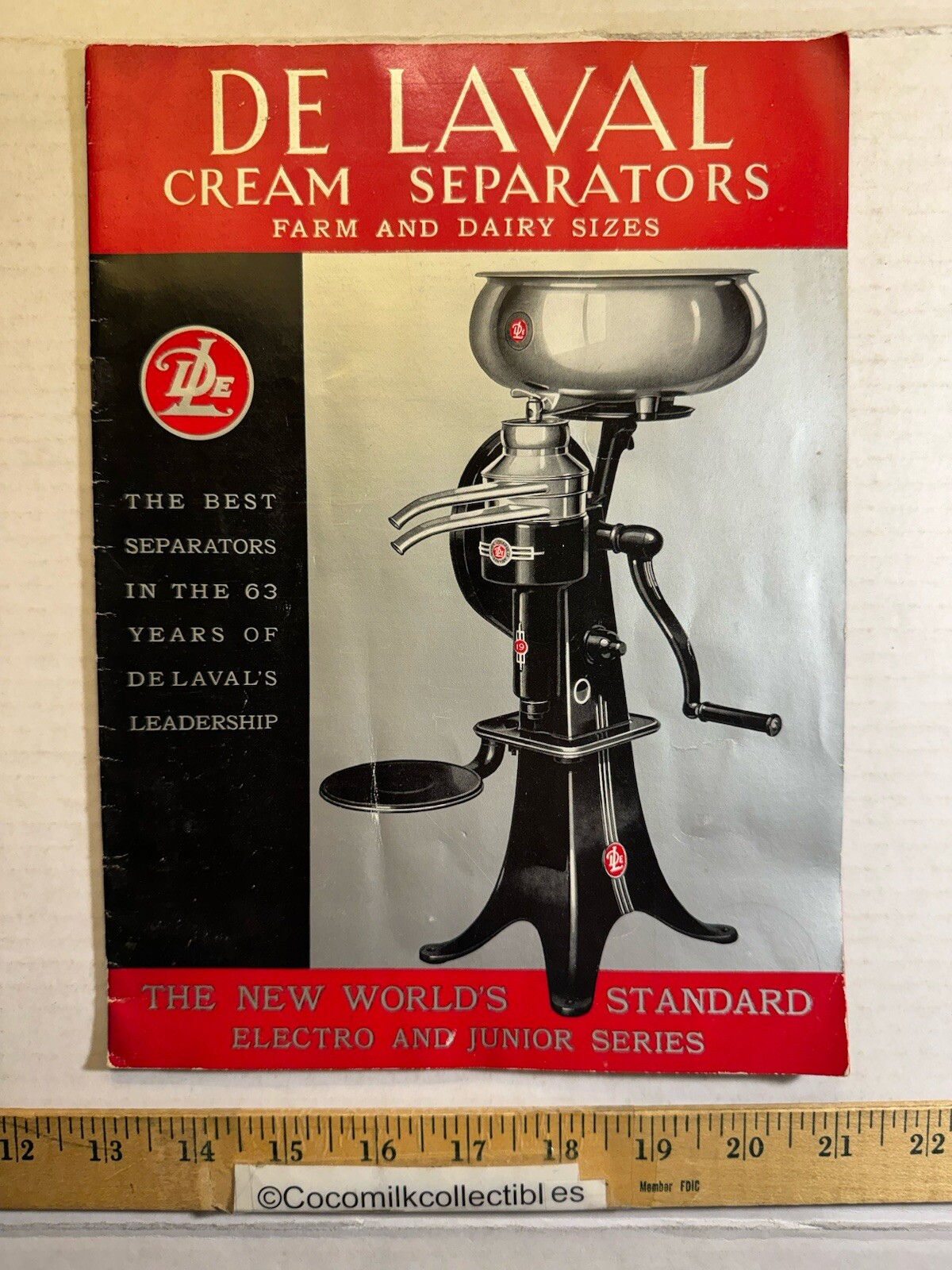 Vintage 1965 De Laval Cream Separators Farm & Dairy Sizes Brochure