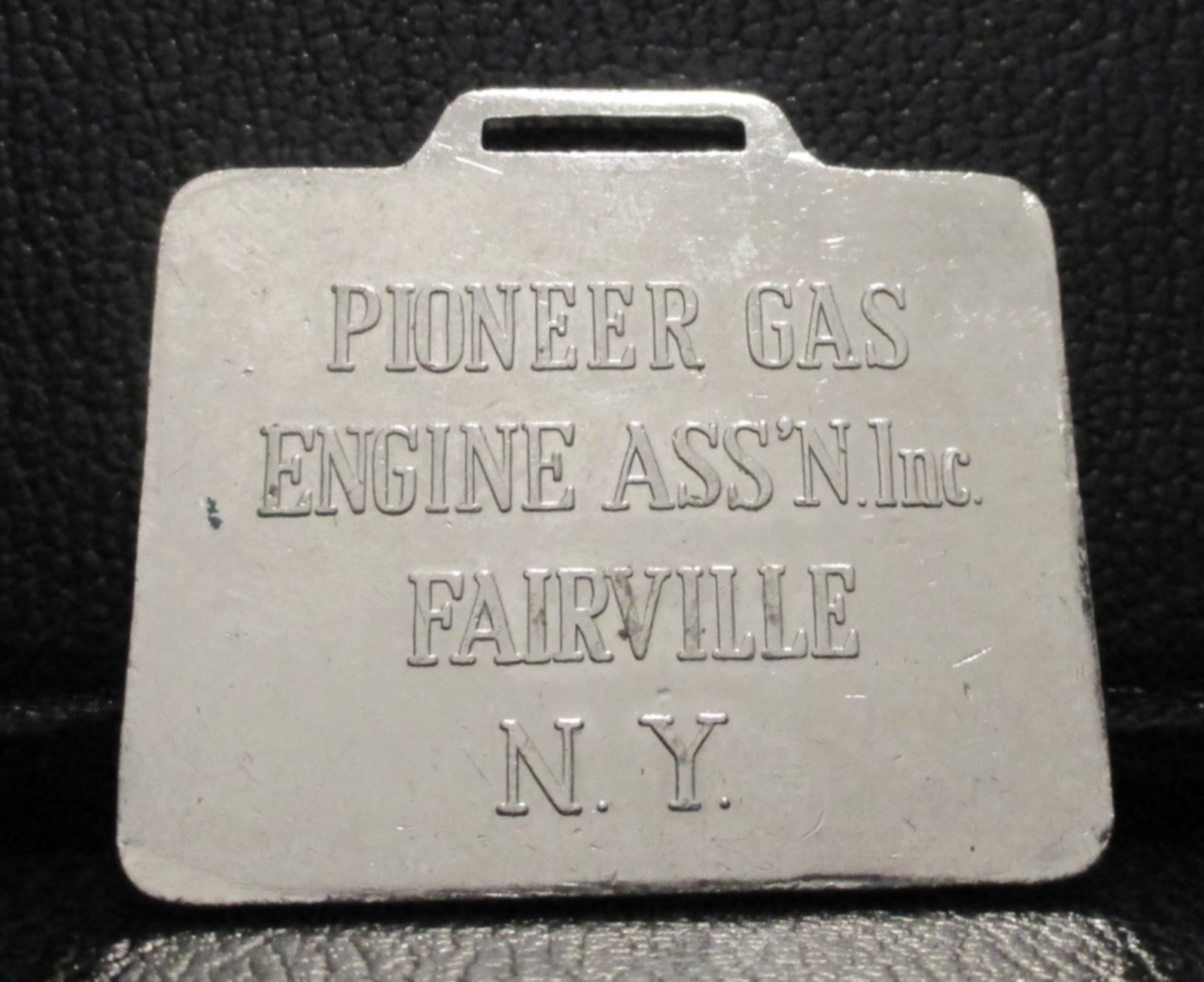 VINTAGE 1887 Otto Gas Hit & Miss Engine Watch Fob Pioneer Gas Engine Assoc NY