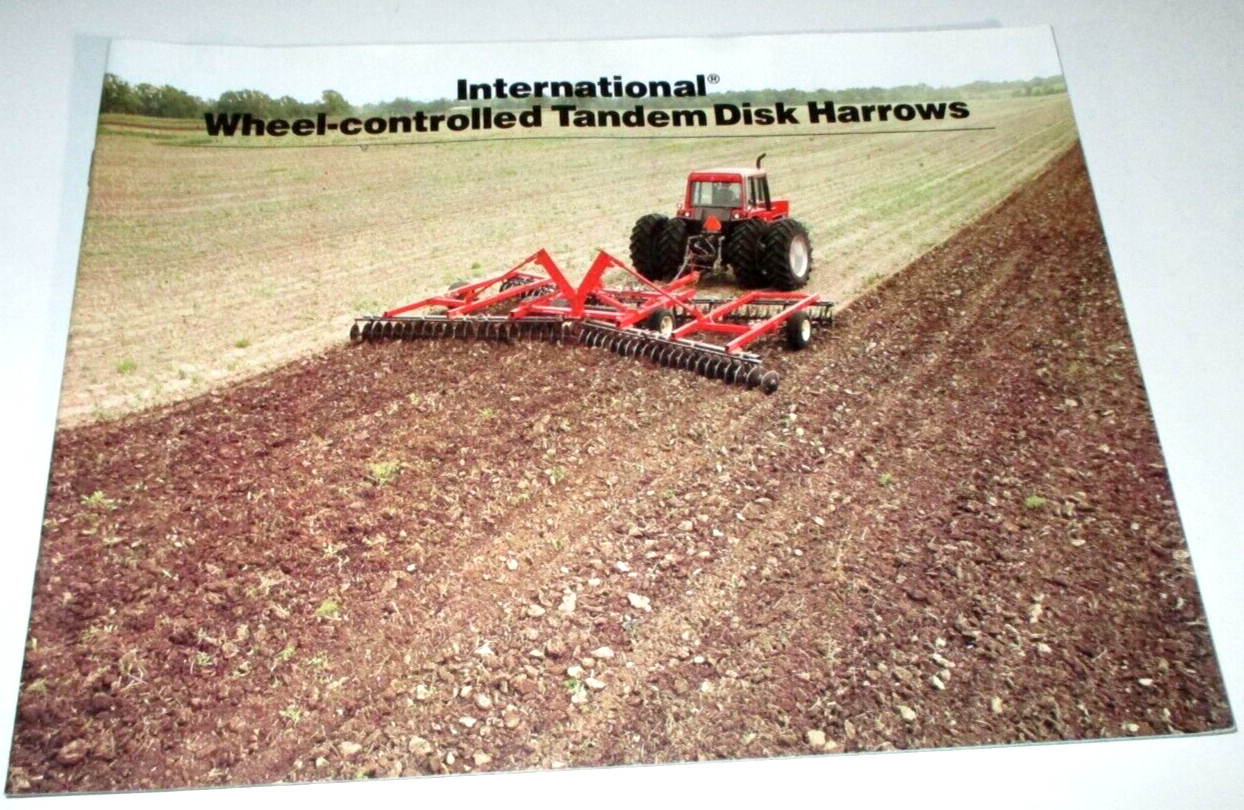 *IH International Wheel-Controlled Tandem Disk Harrows Sales Brochure 350 to 596