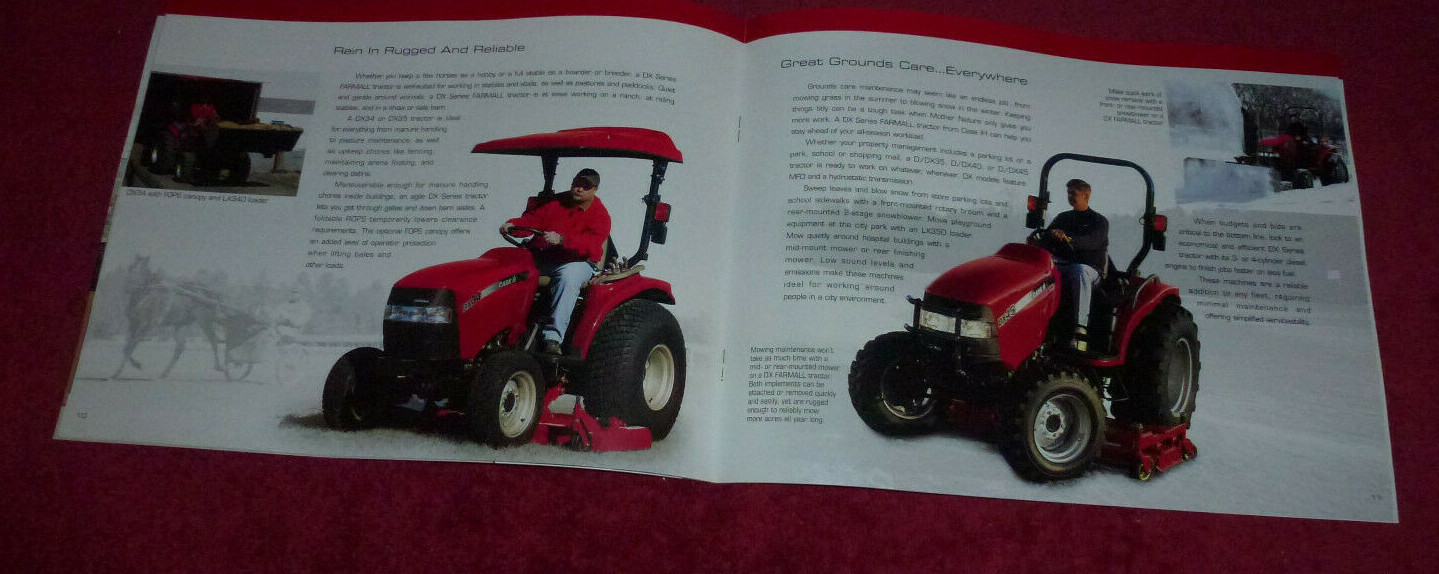 Case III DX Series Farmall Tractors Brochure Booklet