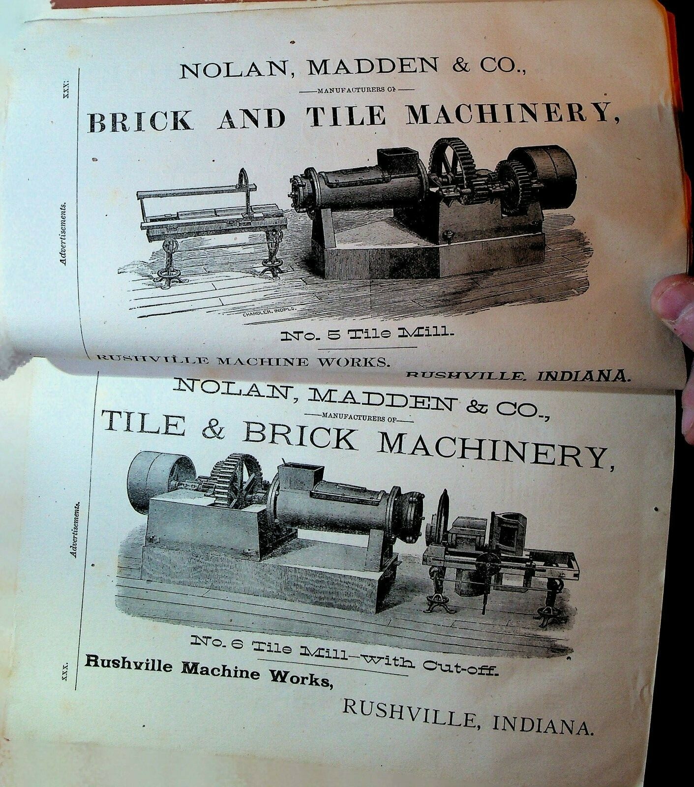 Drainage & Farm Journal Magazine October 1884 Machinery Ads Telephone