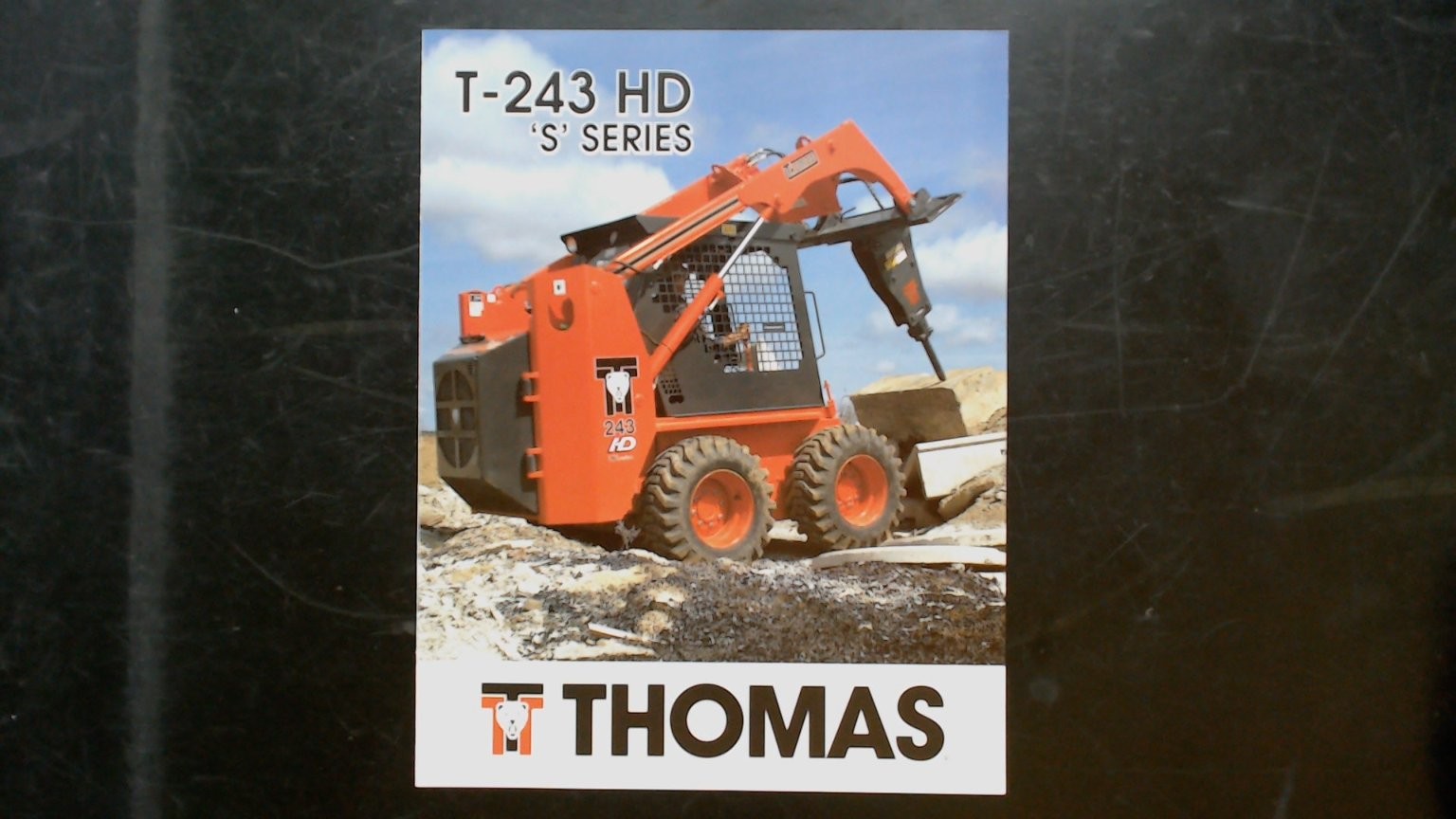 Thomas T-243 HD S Series Brochure Vintage Agricultural Skid Steer Loader