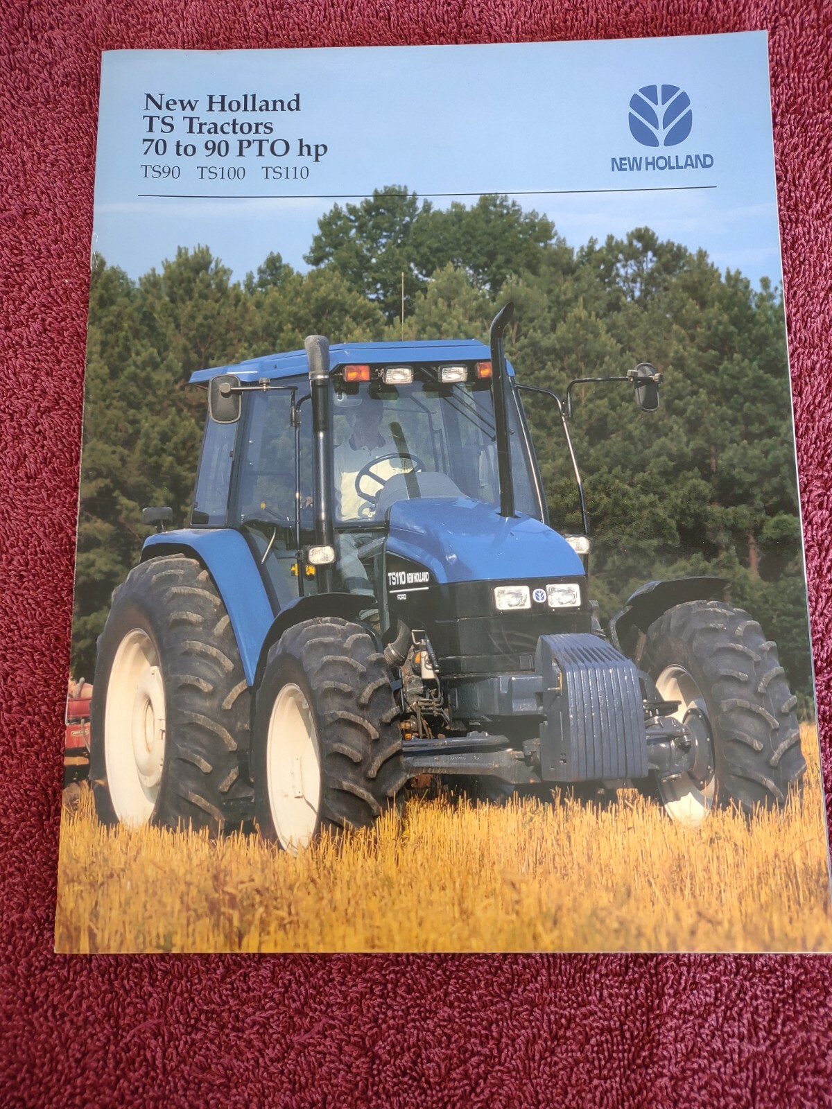 New Holland Ts90 ts100 ts110 Tractor Brochure, Advertising,Literature ,Lot of 4